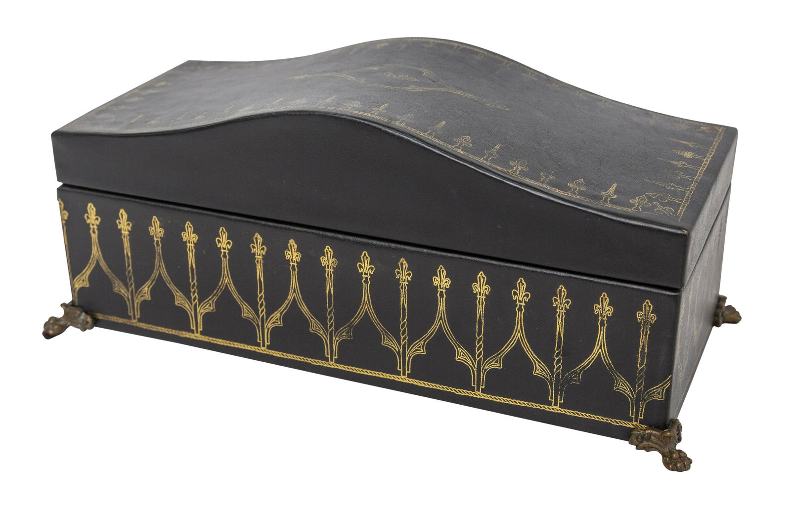 Leather Gilded Box (1 of 5)