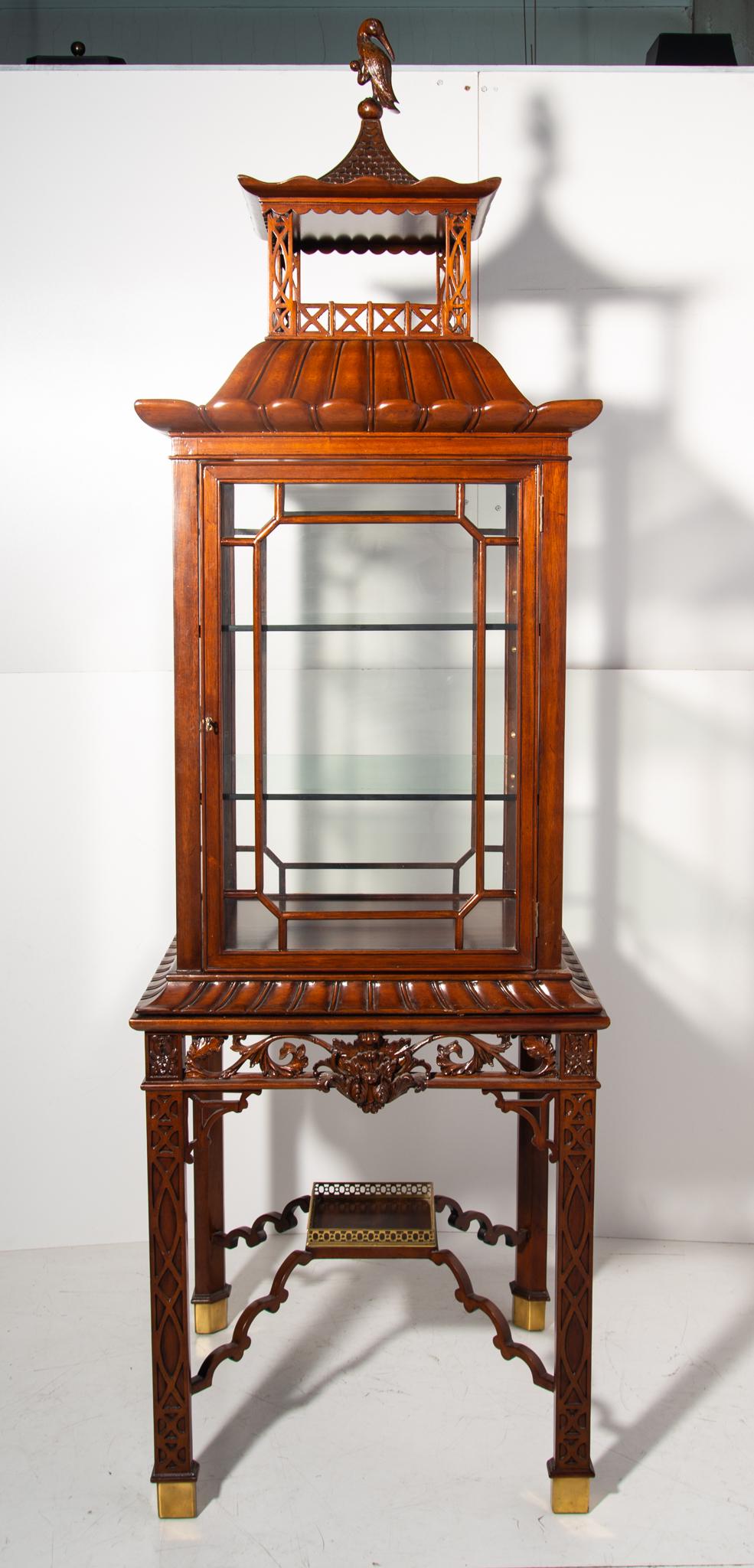 Maitland Smith Pagoda Curio Cabinet (1 of 5)