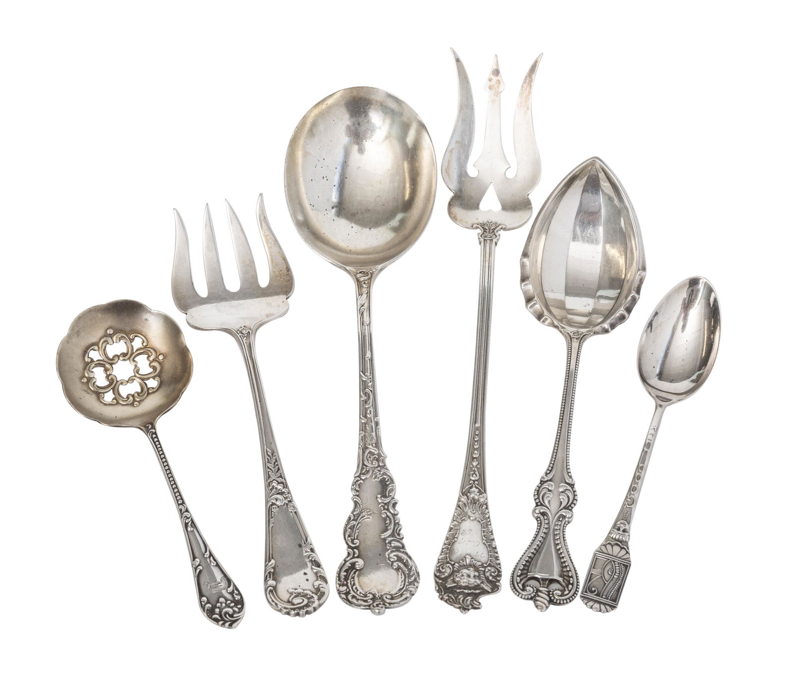 Assembled Sterling Serving Pieces Plus (1 of 7)