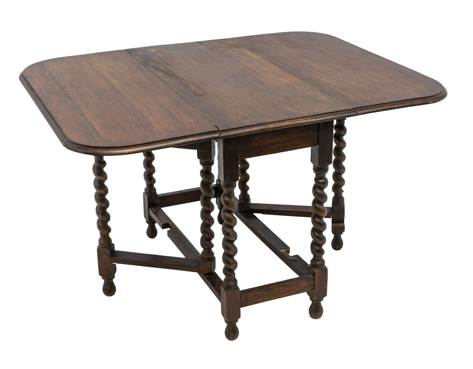 Oak Barley Twist Gate Leg Table (1 of 9)