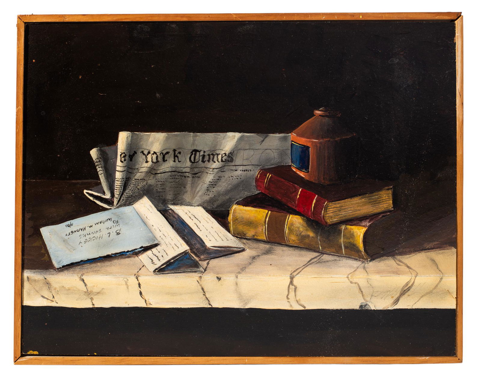 After William M. Harnett (1848-1892) Oil Still Life (1 of 2)