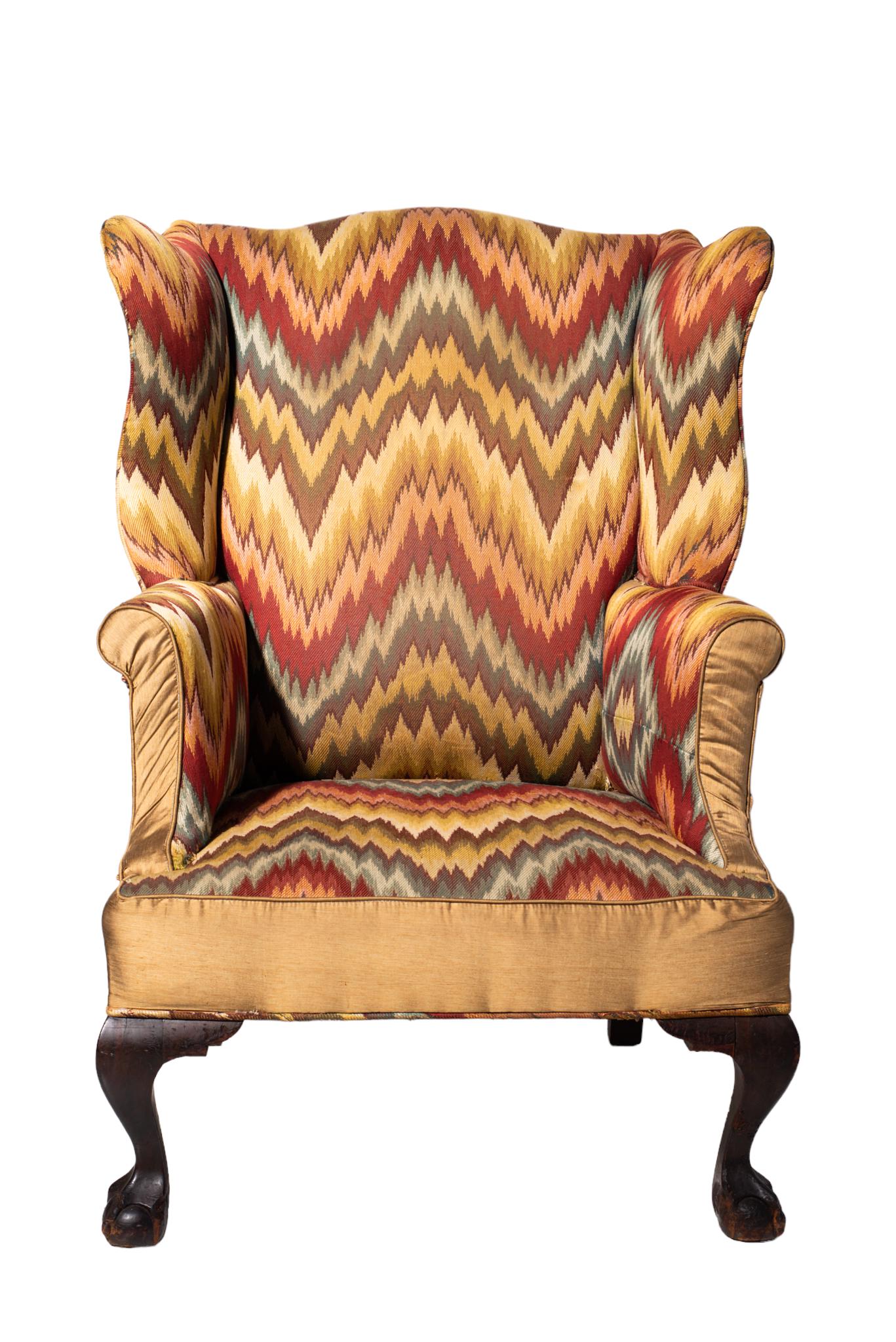 Centennial Flared Chippendale Style Wing Chair (1 of 6)