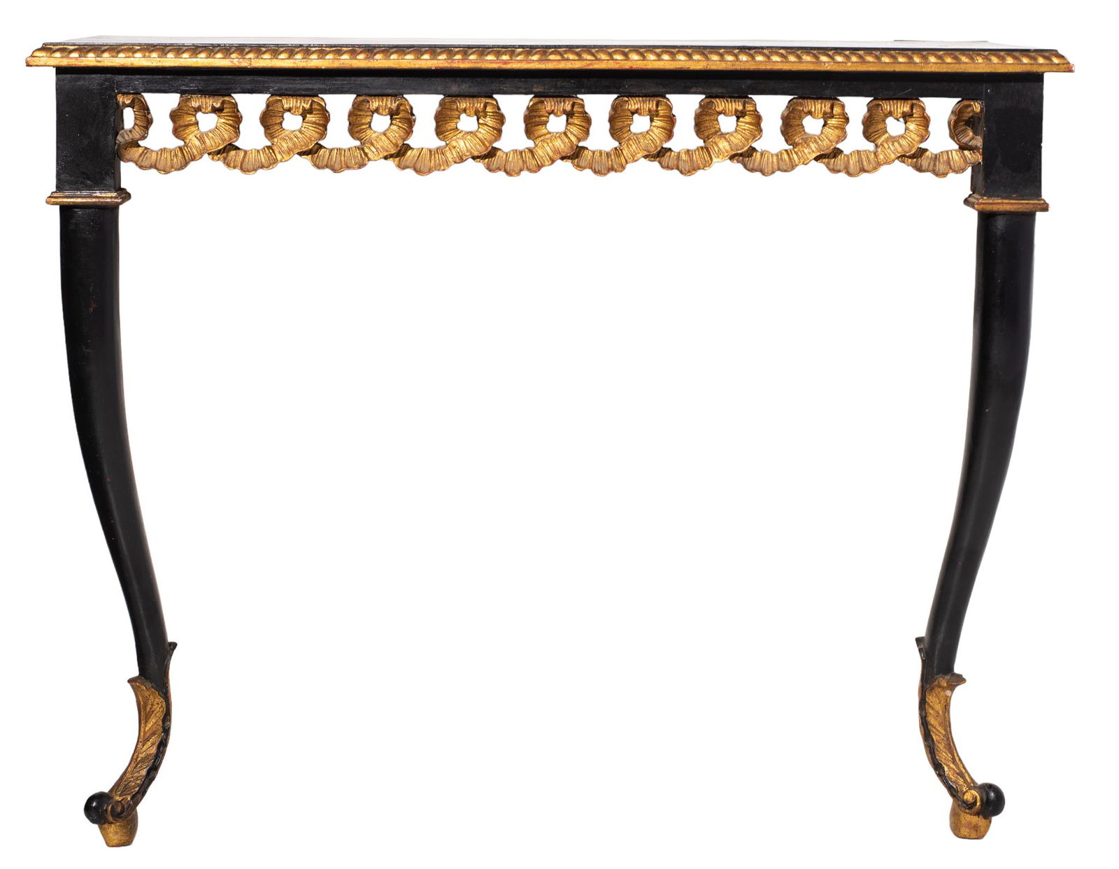 Custom Ebony and Giltwood Console Table (1 of 6)