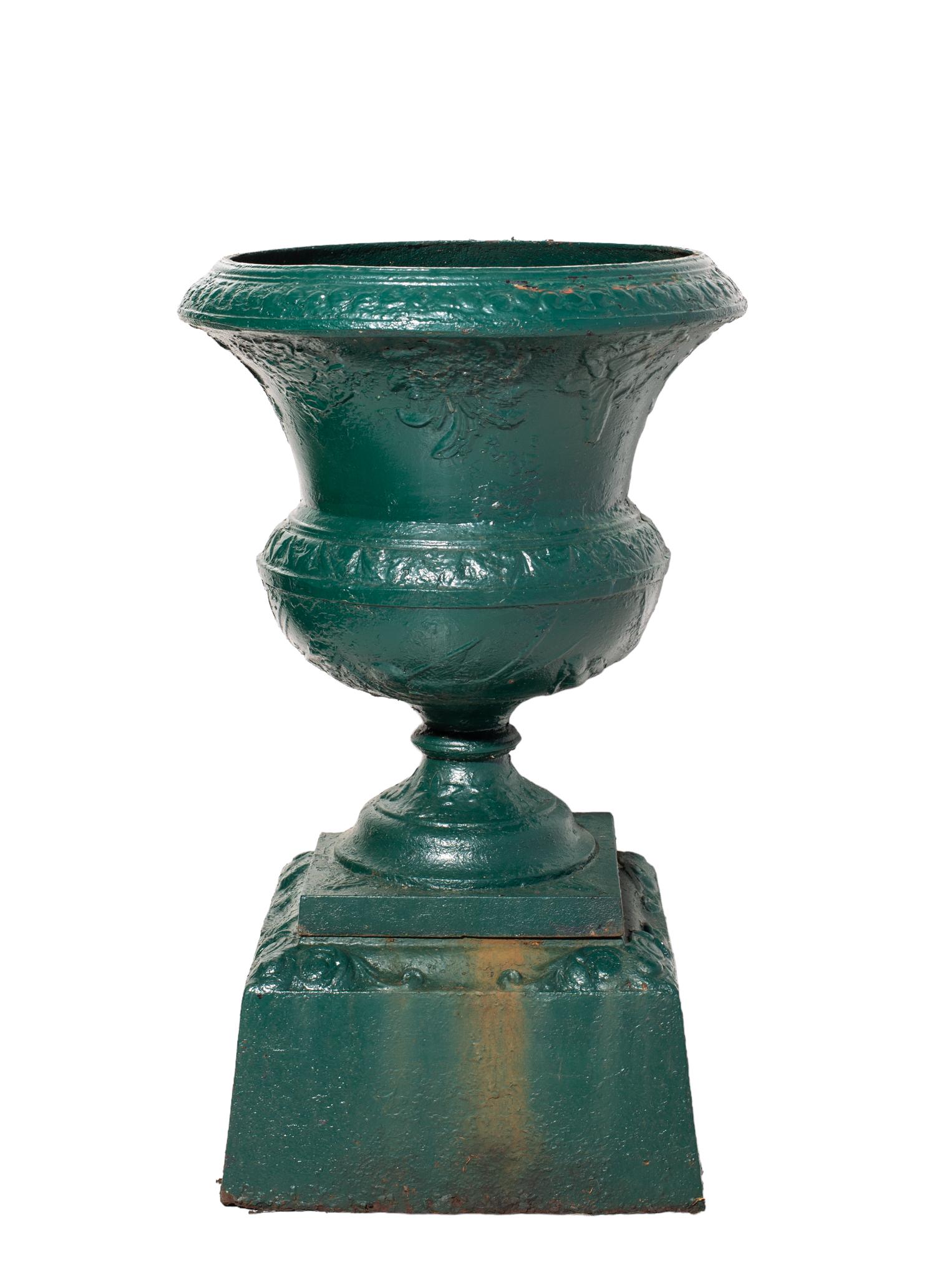 19th Century Cast Iron Garden Urn (1 of 4)