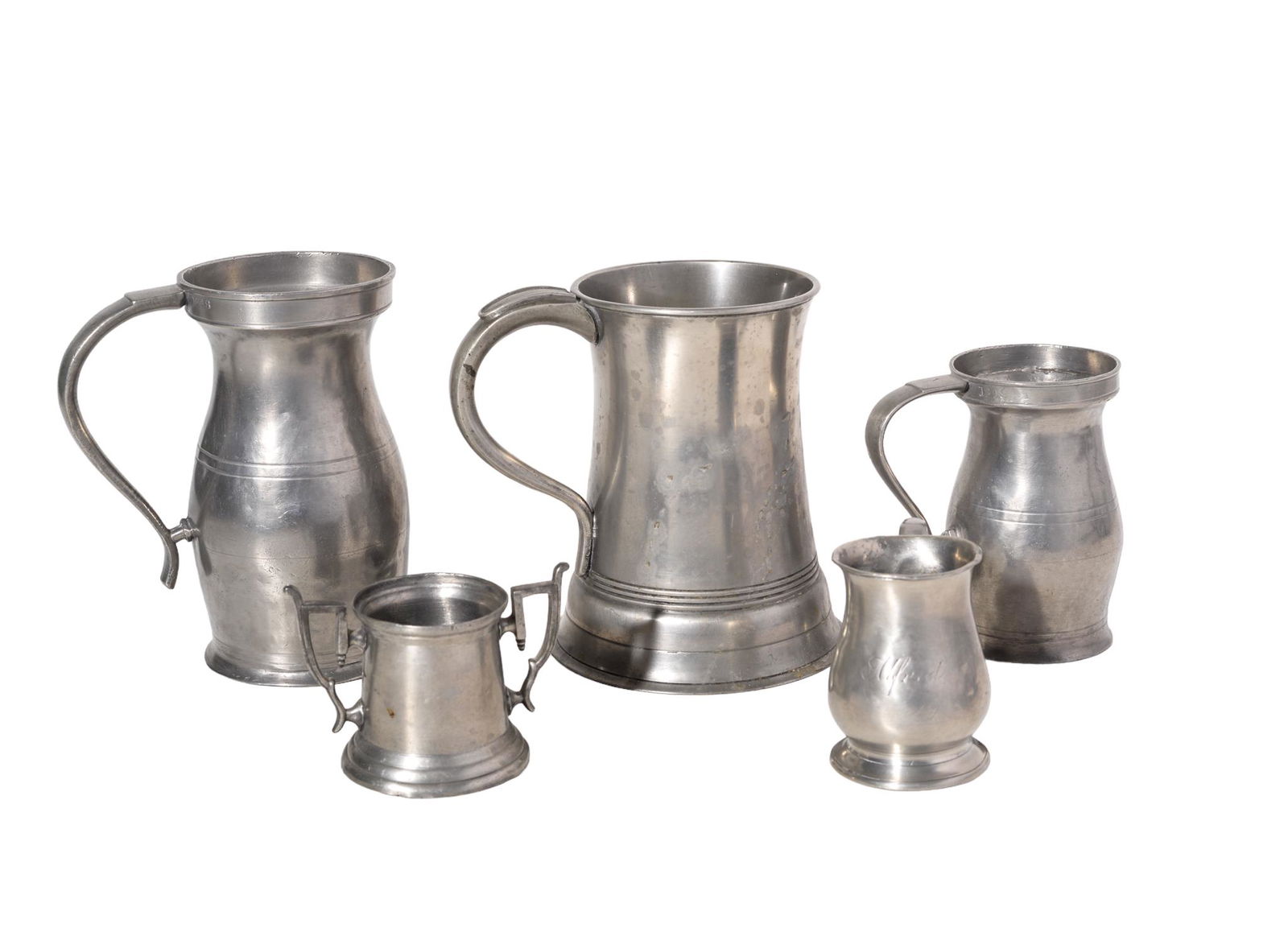 19th Century Assembled Pewter Grouping (1 of 4)