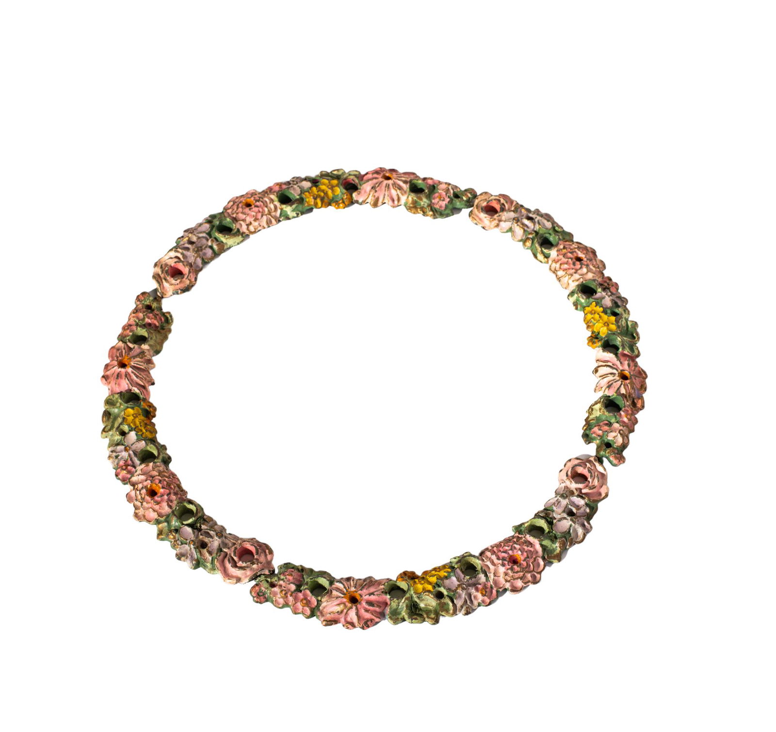 Rare Cast Iron Cake Surround Candle Holders (1 of 3)