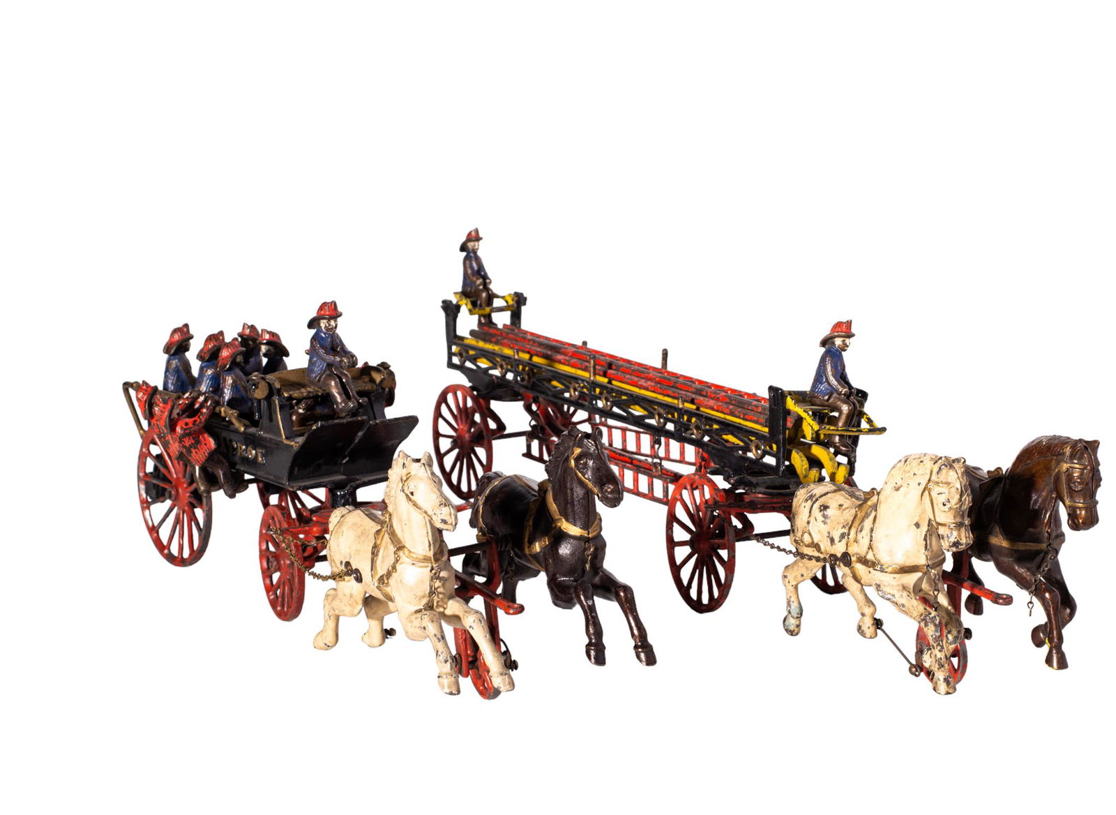 Ives Cast Iron Fire Patrol Wagon Plus (1 of 4)