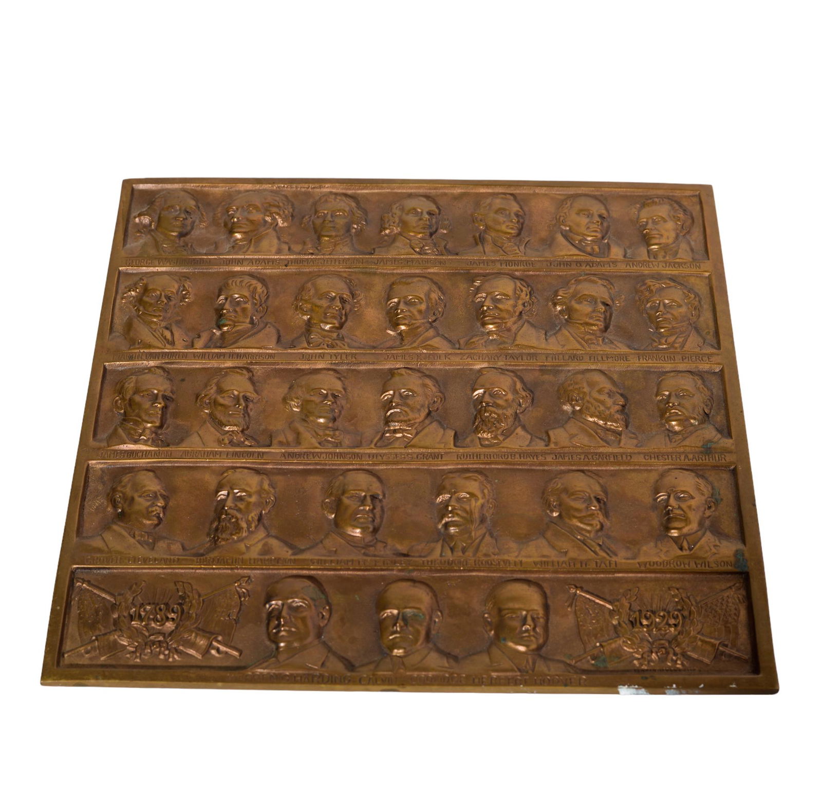 1929 Bronze Presidential Plaque (1 of 3)