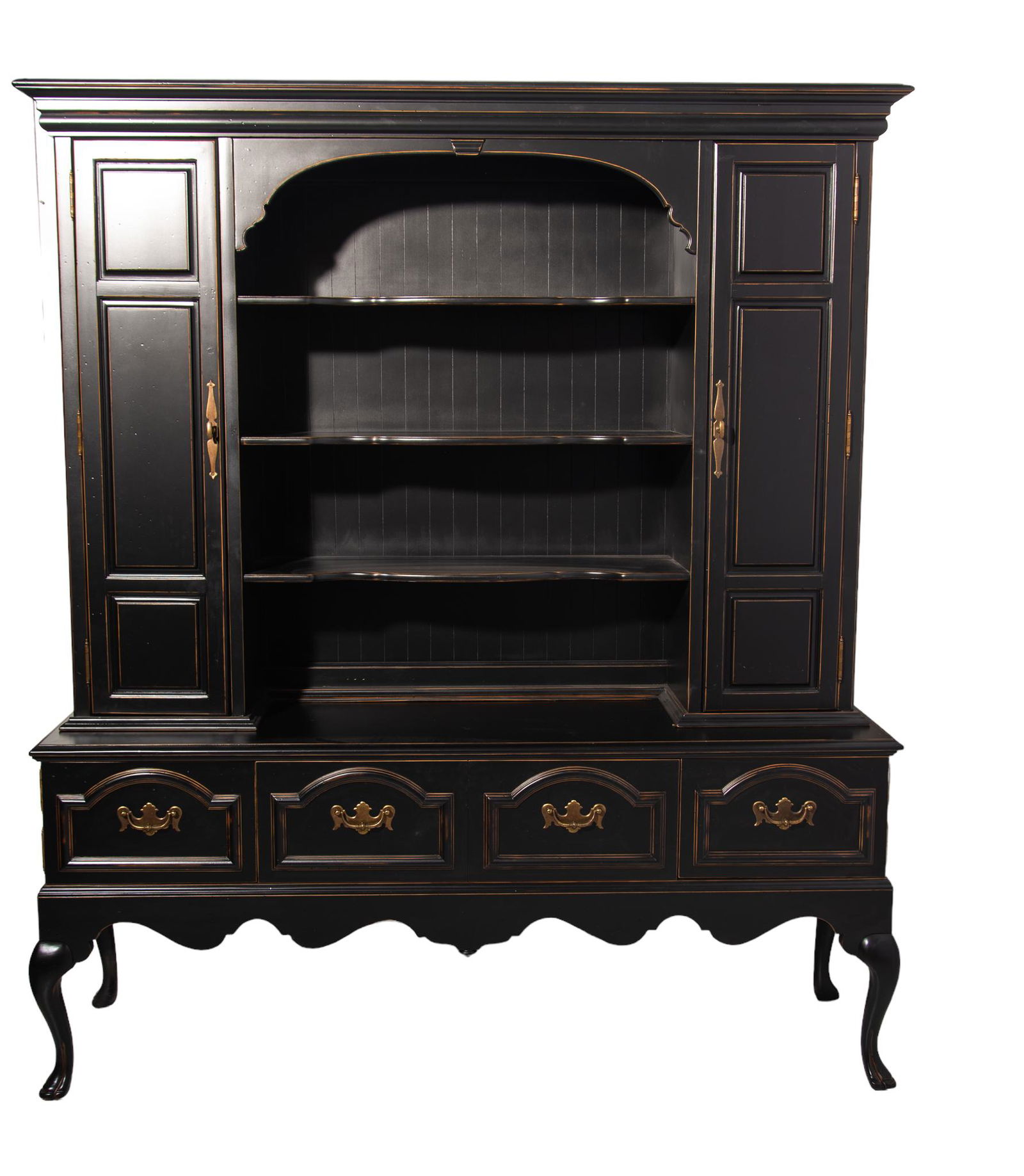 Ebonized Country French Cabinet (1 of 5)