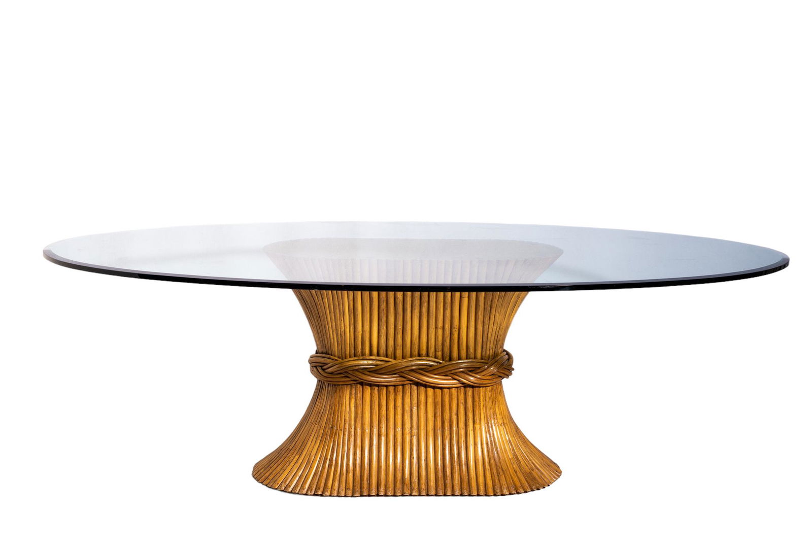 McGuire "Sheaf of Wheat" Dining Table (1 of 4)