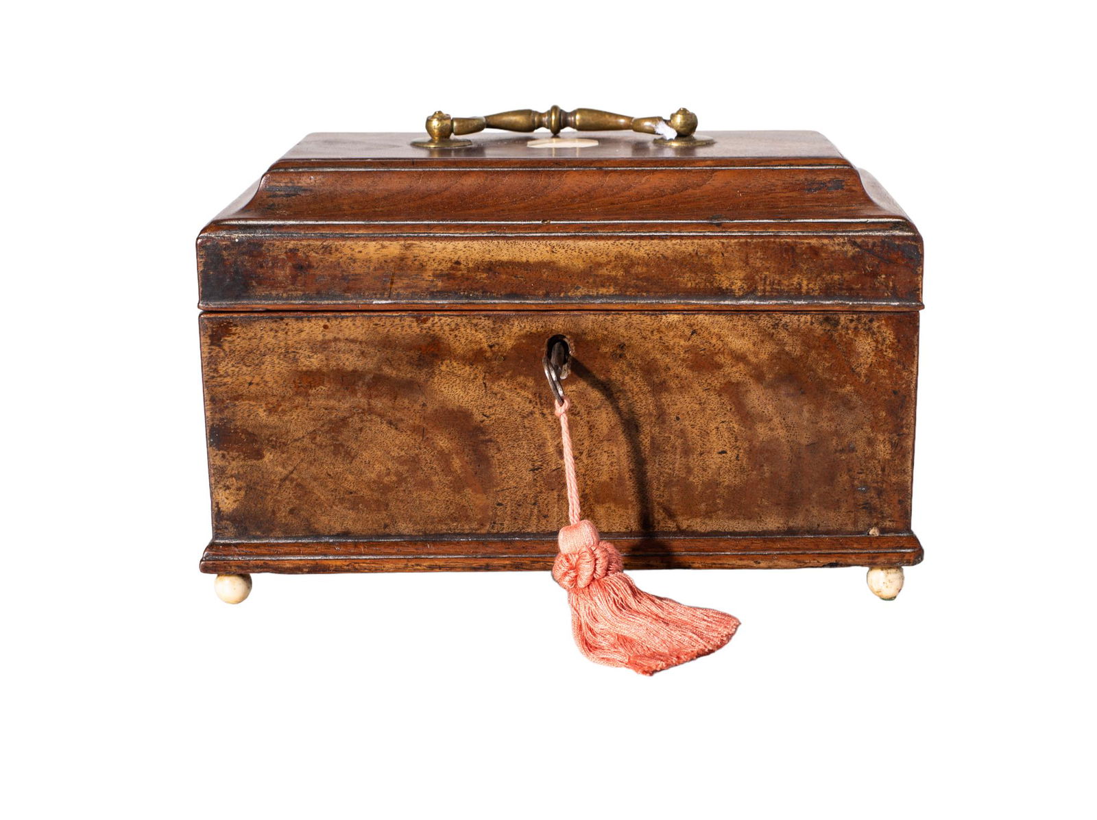 19th Century Mahogany Tea Caddy (1 of 9)