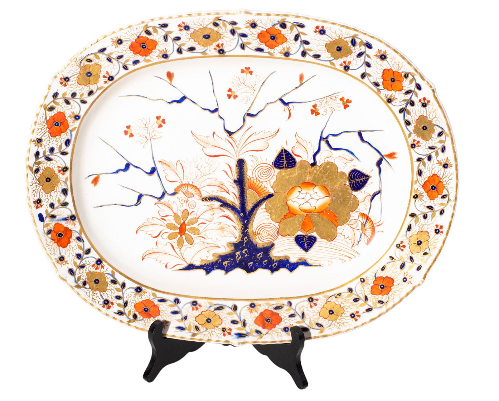 19th Century Royal Crown Derby Porcelain Platter (1 of 3)