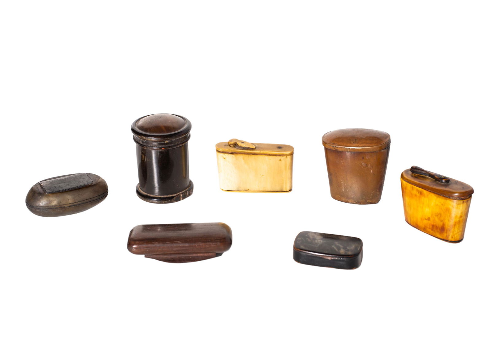 Assembled 18th and 19th Century Horn Snuff Boxes (1 of 6)