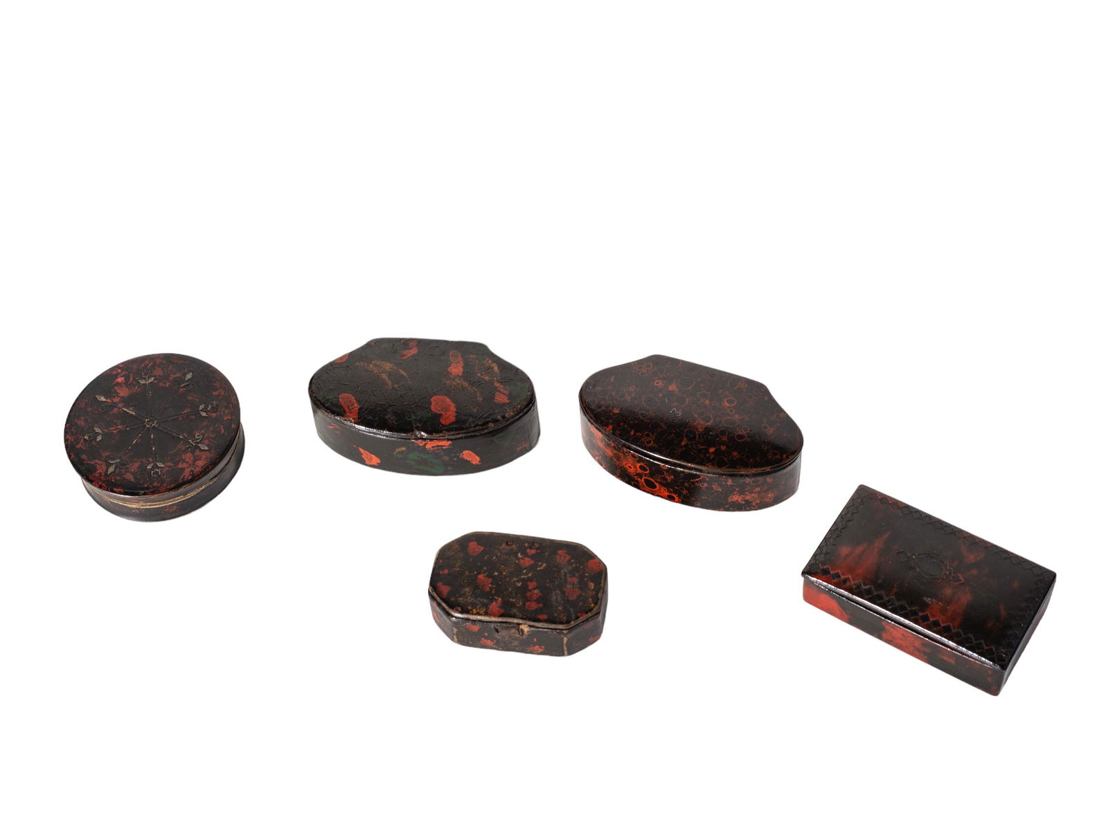 19th Century Grain Painted Snuff Boxes (1 of 3)