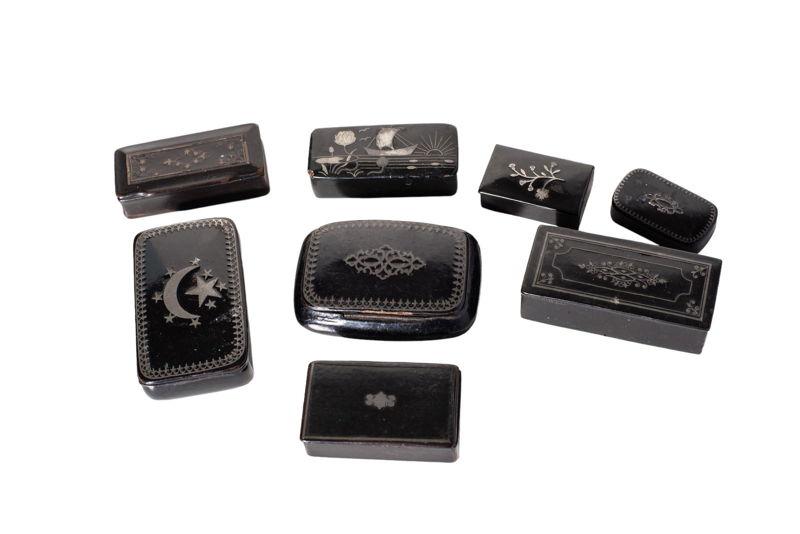 18th and 19th Century Inlay Snuff Boxes (1 of 5)