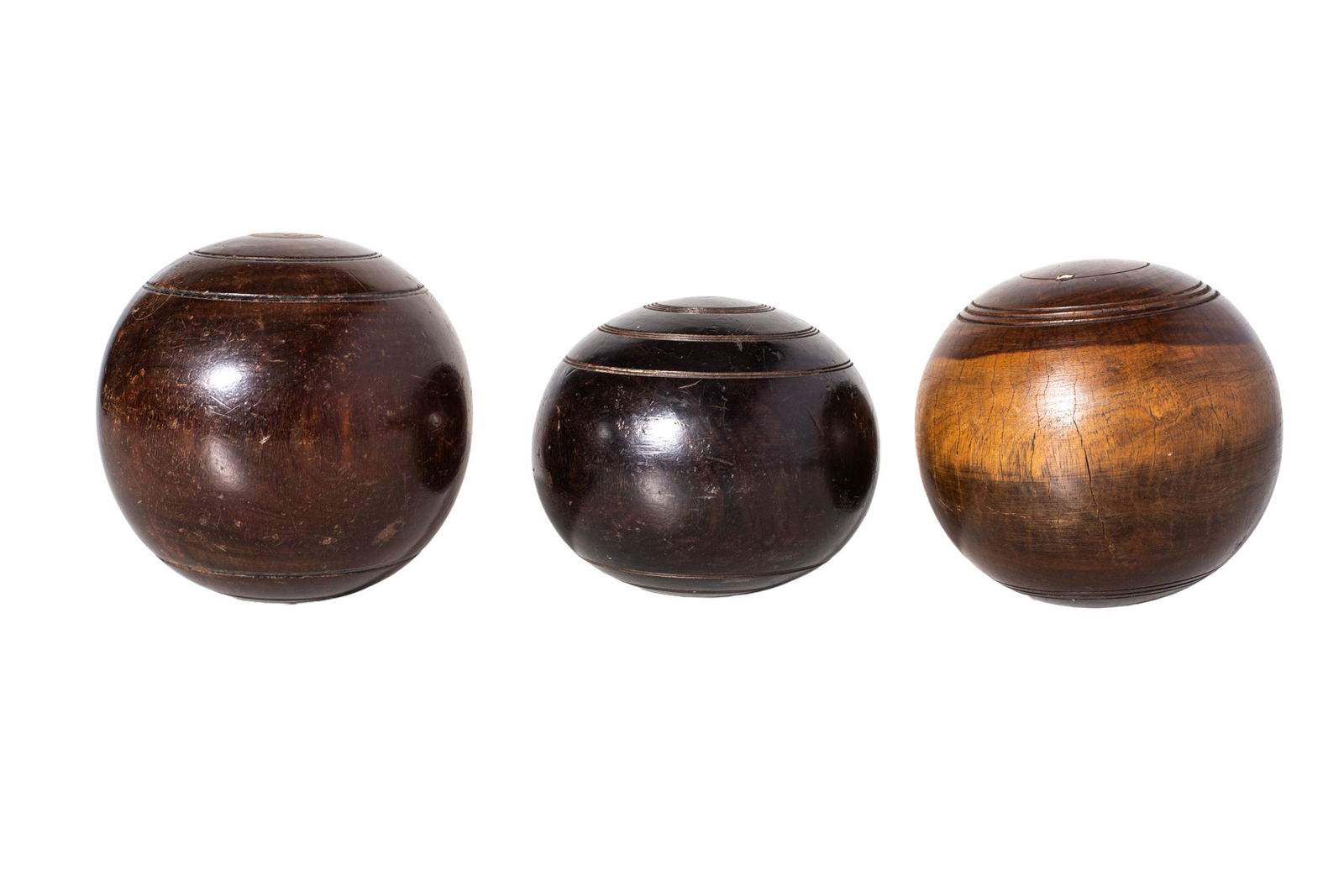 19th Century Danish Wood Bocce Balls (1 of 4)