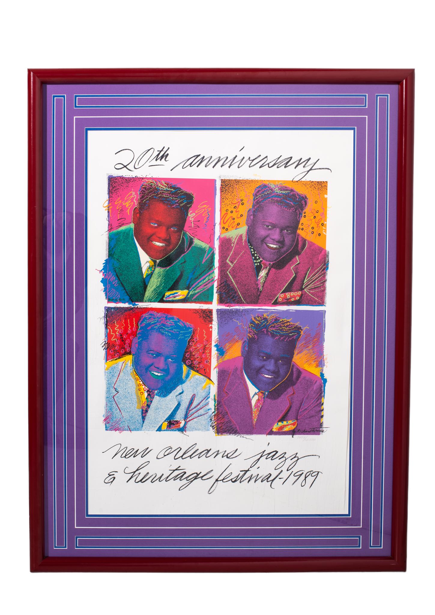 1989 20th Anniversary New Orleans Jazz and Heritage Festival Poster (1 of 3)