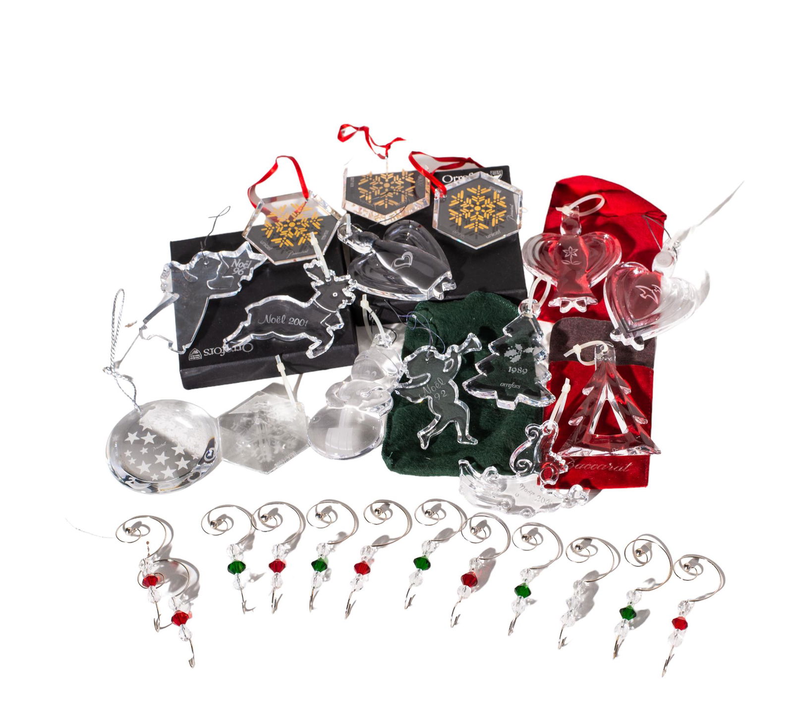 Assembled Orrefors Crystal Ornaments (1 of 4)