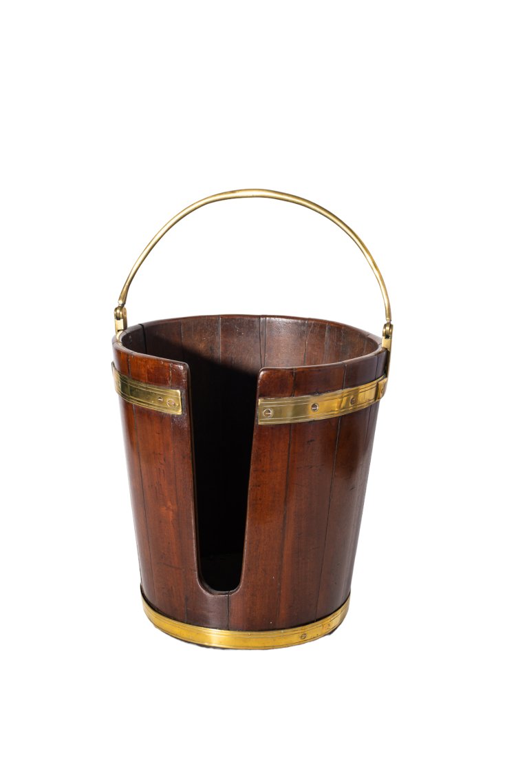 18th Century Georgian Mahogany Plate Bucket (1 of 4)