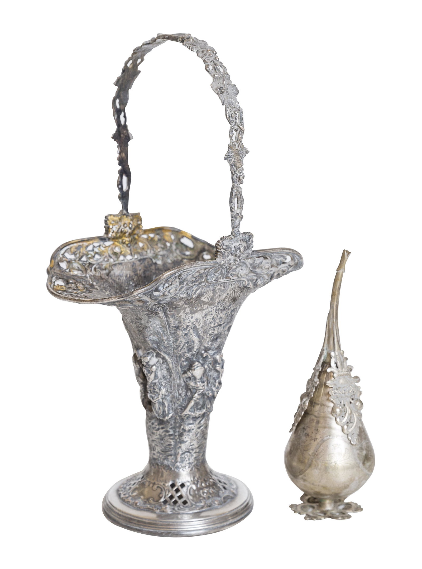 Victorian Silver Basket and Vinegar (1 of 10)