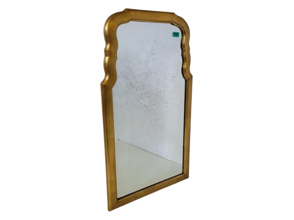 Freidman Brothers Gilded Queen Anne Mirror: 37.5h