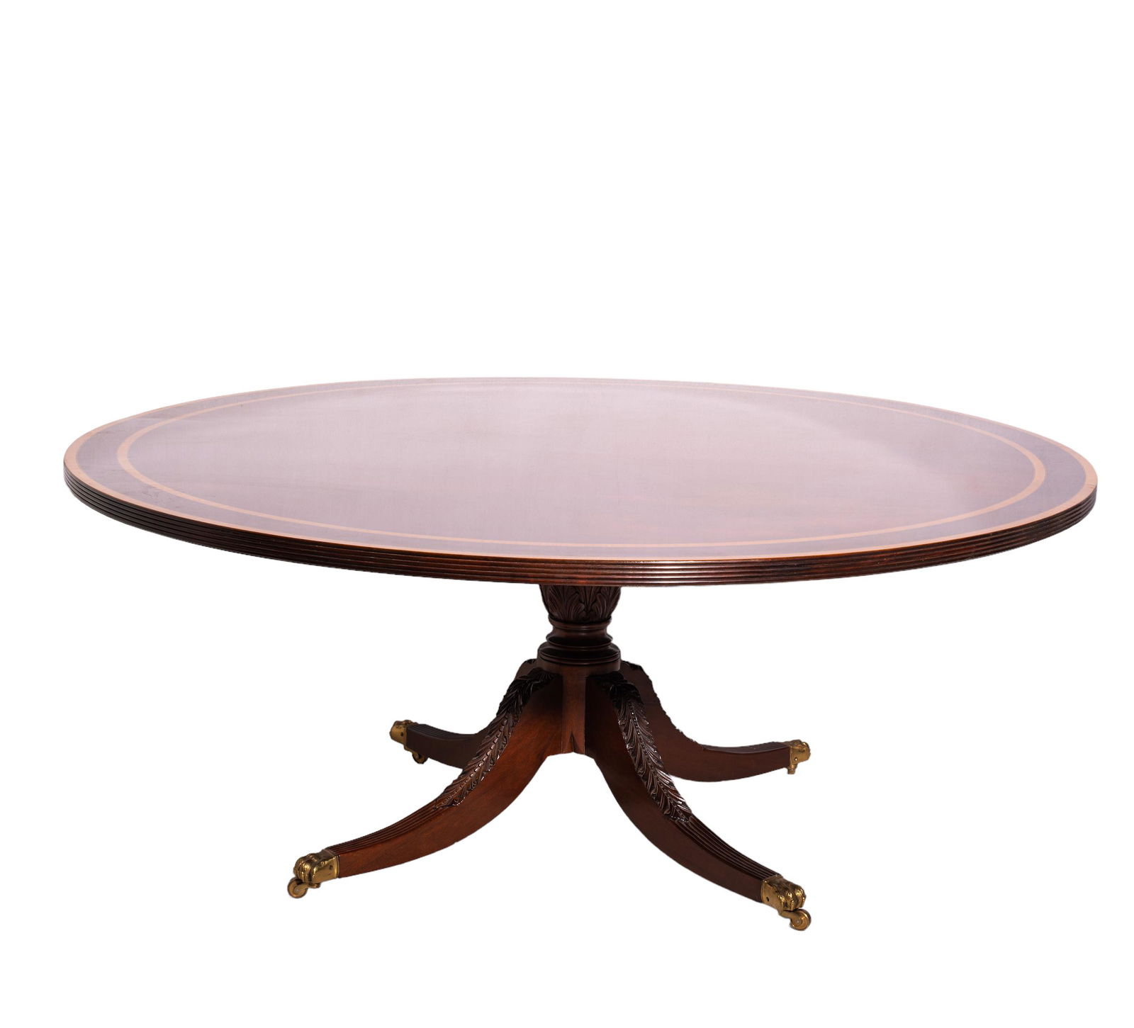 Outstanding Round Mahogany Dining Table (1 of 7)
