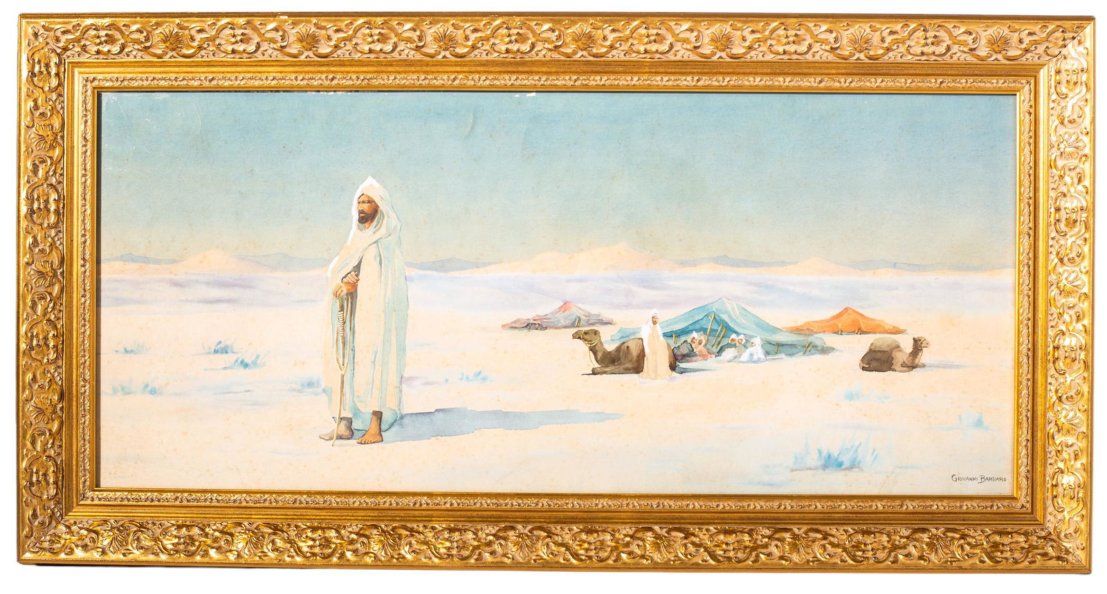 Giovanni Barbaro ( 1864-1915) Watercolor (Italy) (1 of 4)