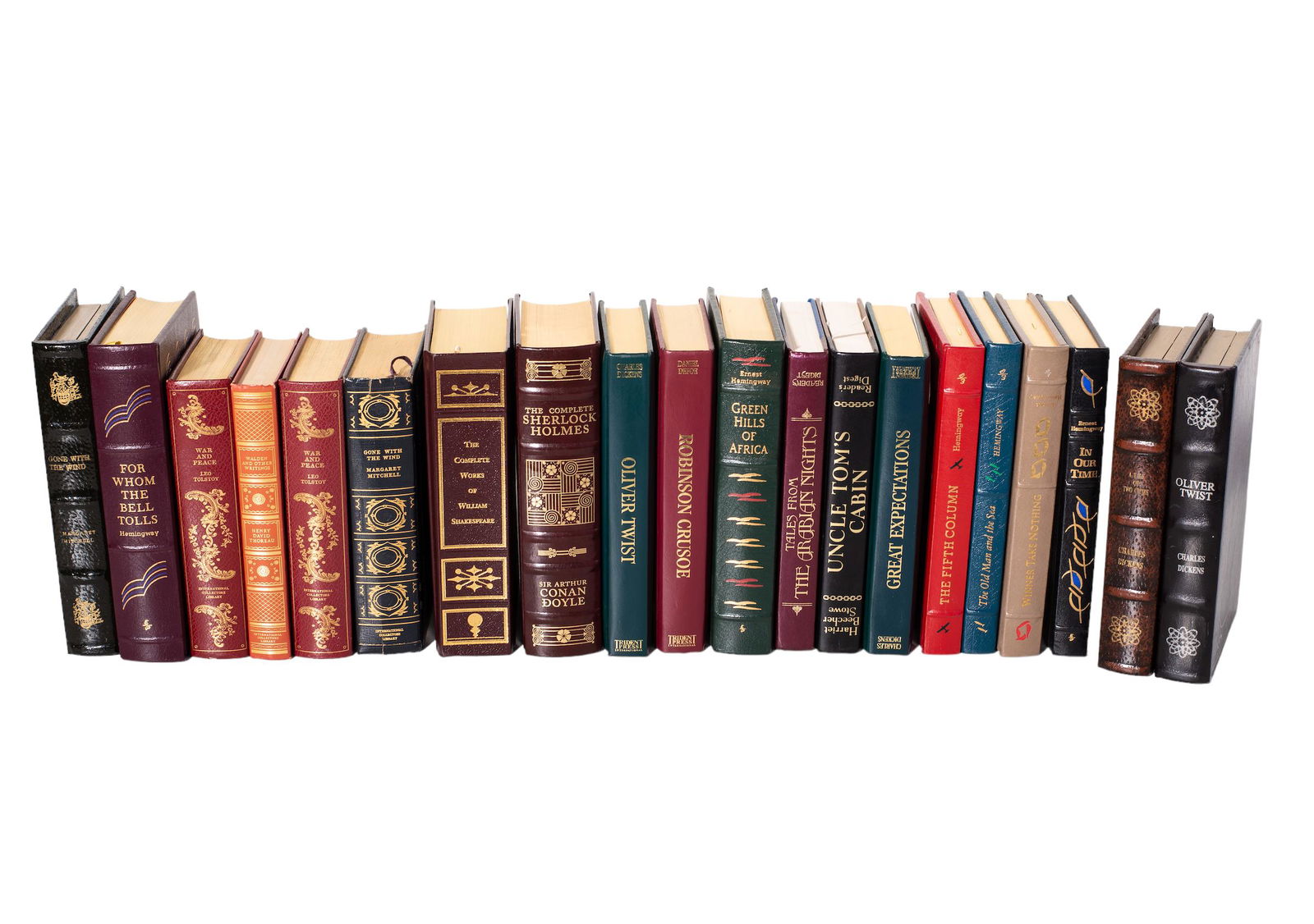 Assembled Leather Books and Book Boxes (1 of 10)