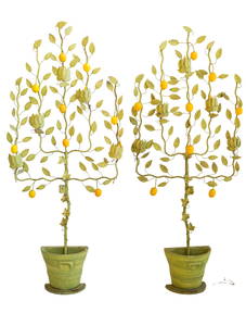 Italian or French Tole Lemon Trees