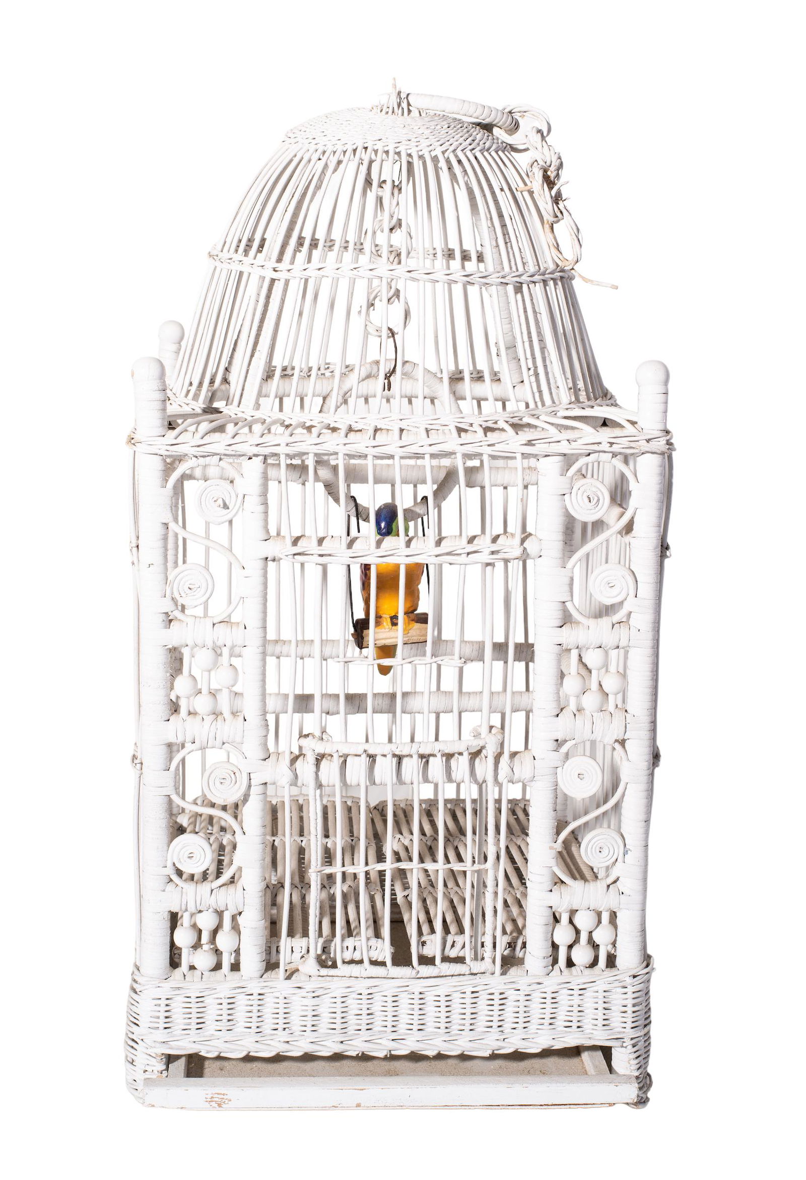 Antique Wicker Birdcage (1 of 4)