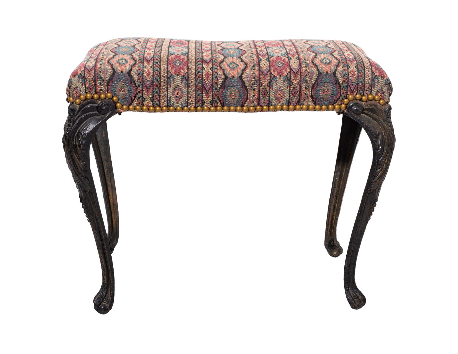 Art Deco Cast Aluminum Vanity Bench (1 of 5)