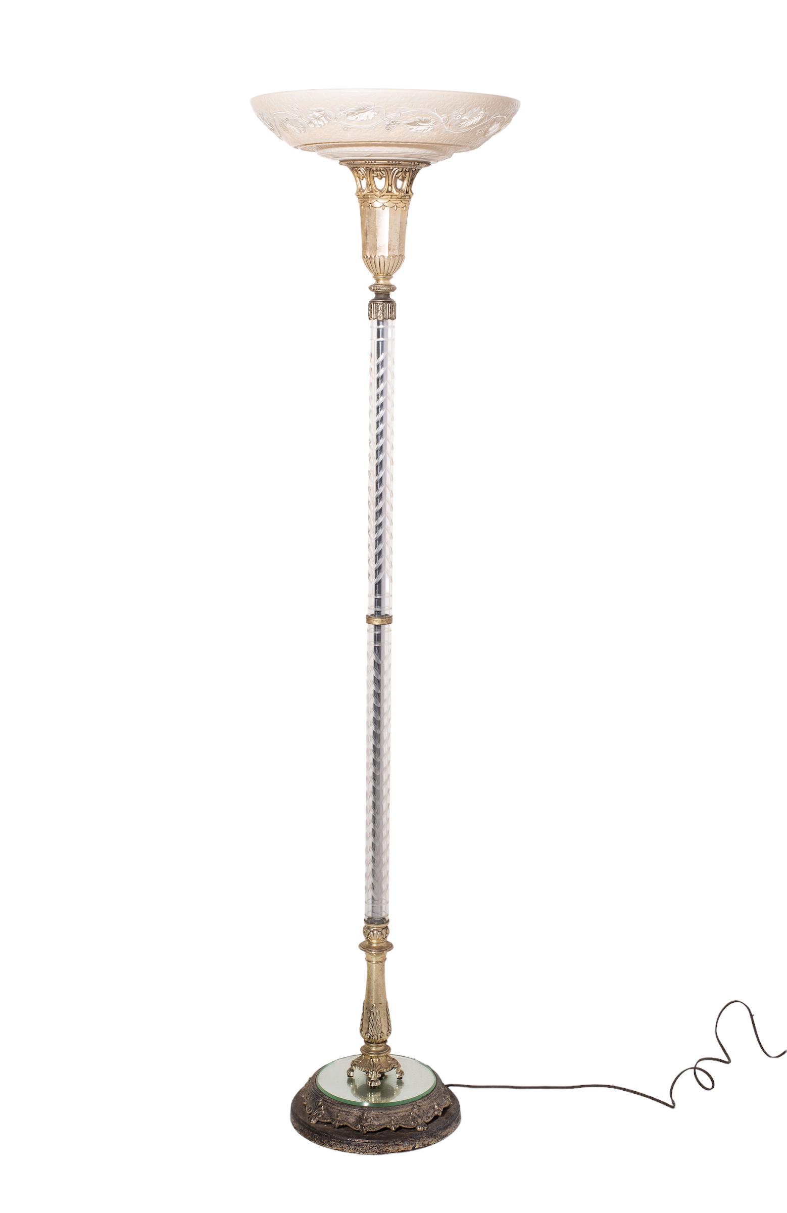 Art Deco Torchiere Lamp (1 of 6)