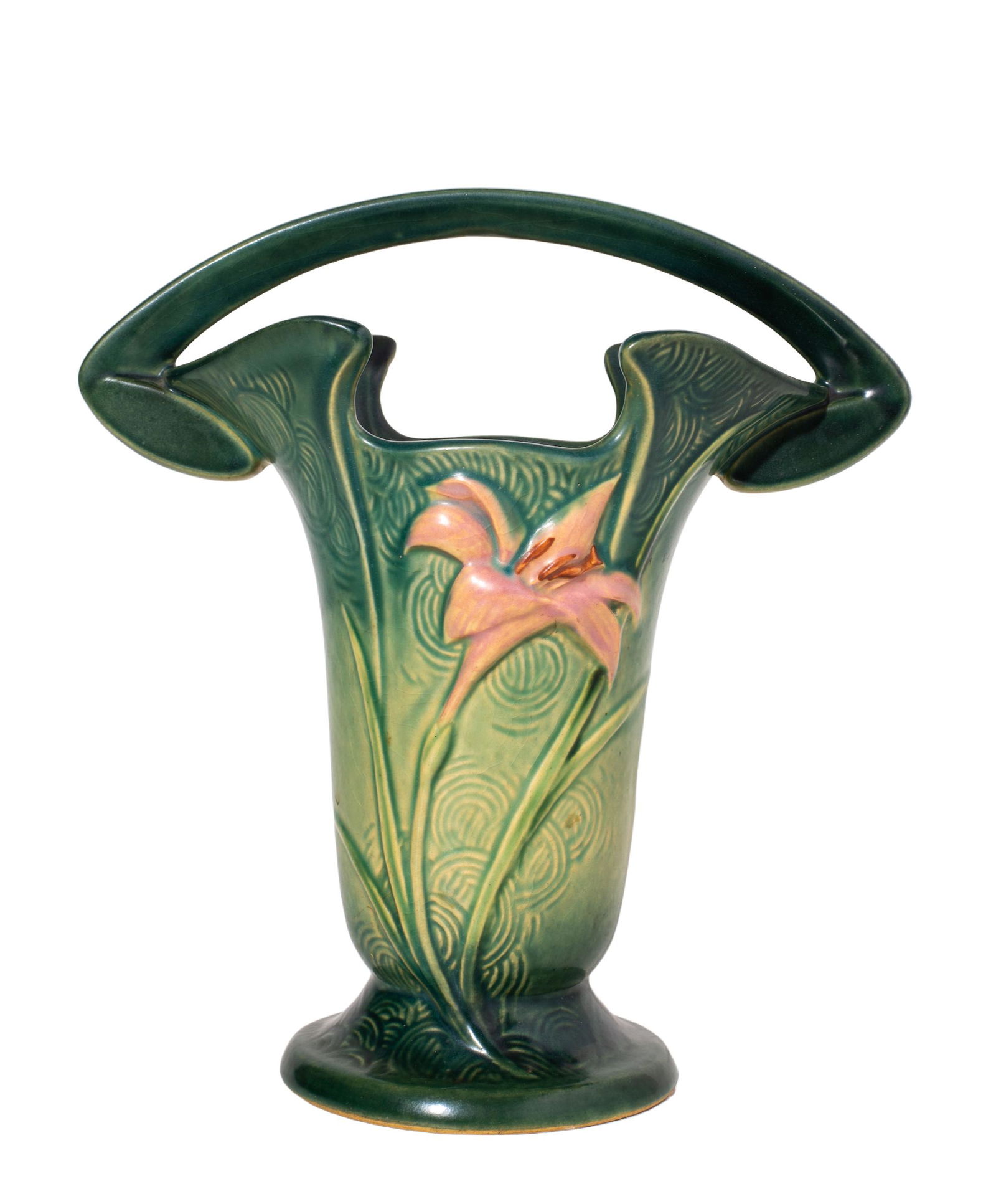 Roseville Zephyr Lily Vase, #395-10 (1 of 5)