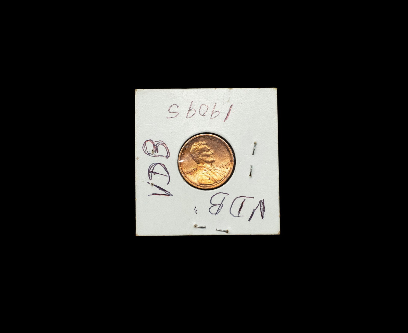 1909 S, V.D.B. Lincoln Head Penny: (1) Total penny;