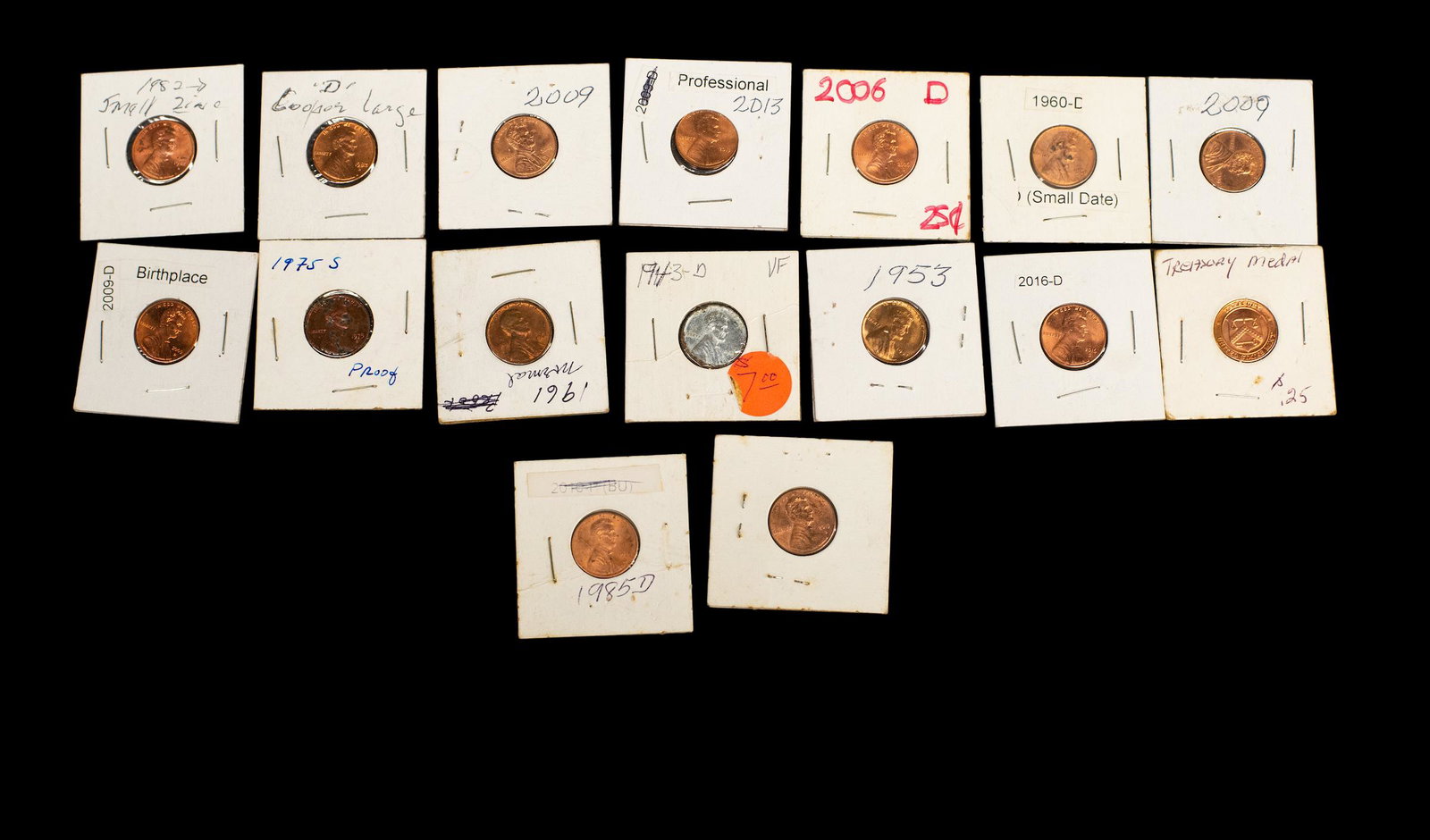 Great Britain 1916 and 1822 Pennies Plus: Plus includes other various coins from Great Britain from 1930 to 2000.