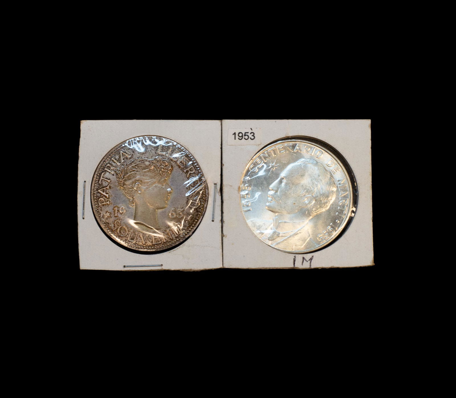 1953 & 1965 Cuba Silver 1 Pesos (1 of 2)