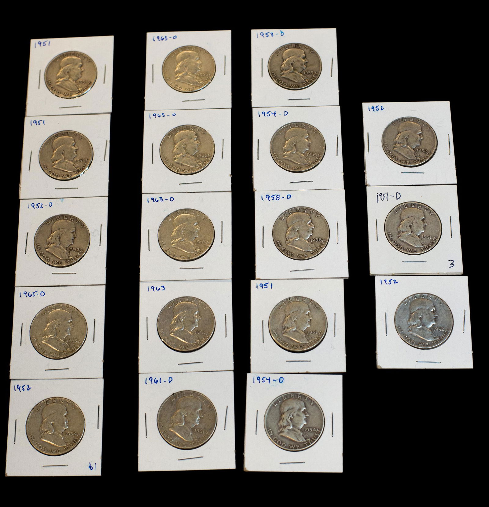 1951-1965 Franklin Half Dollar Group (1 of 3)