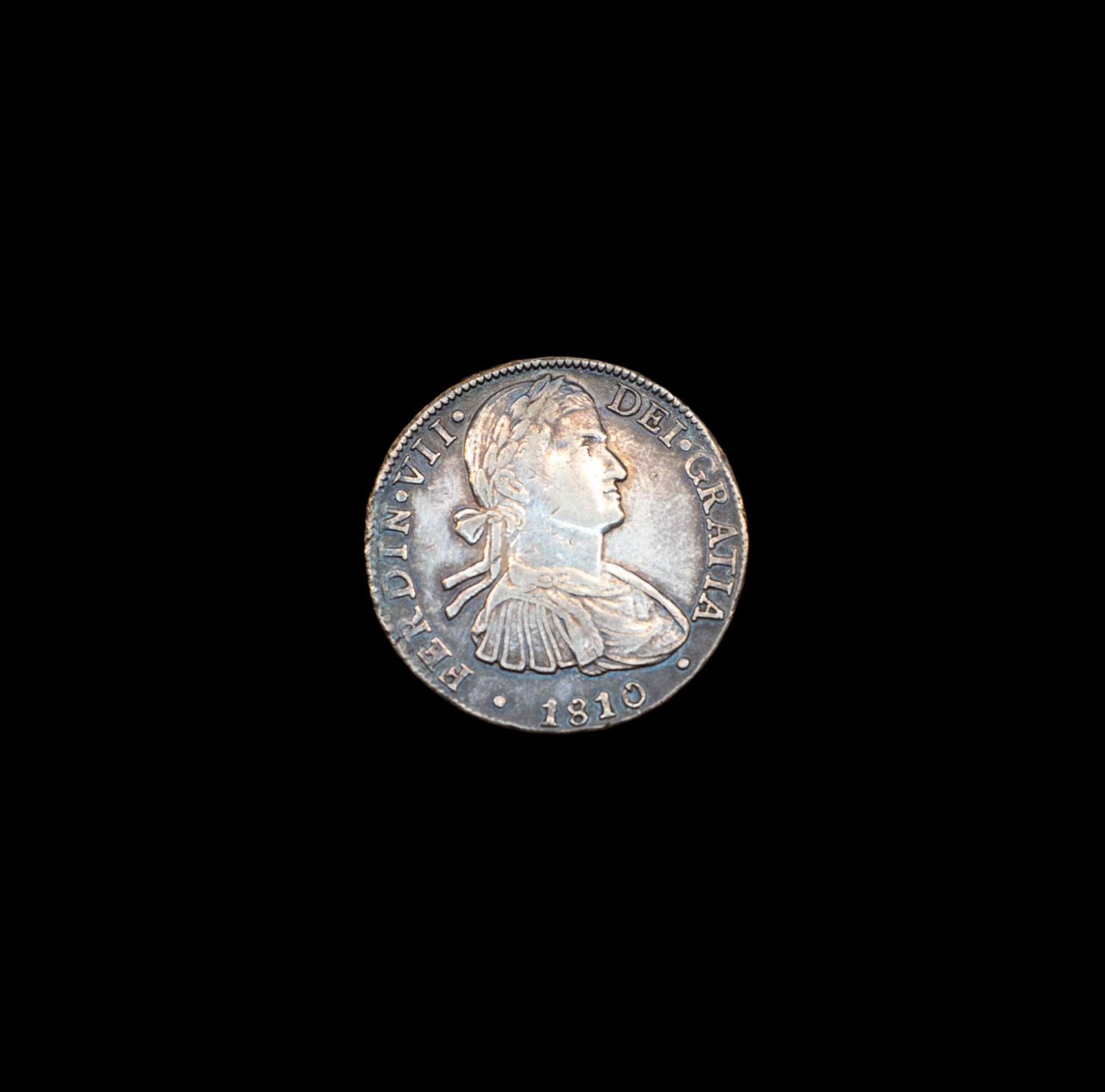 1810 Mexico Spanish Colony 8 Real Coin (1 of 2)