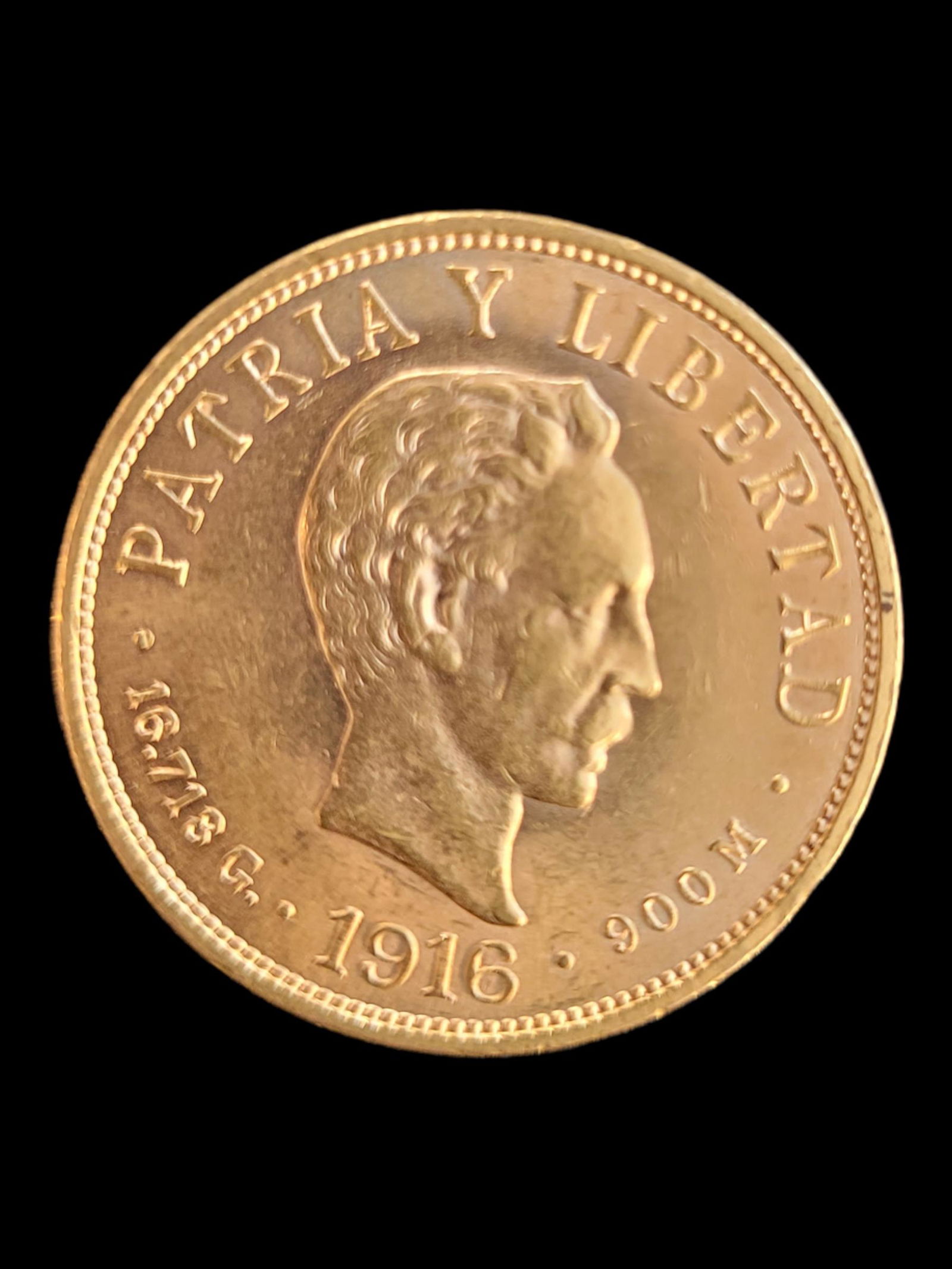 1916 10 Pesos Gold Cuba Coin (1 of 2)