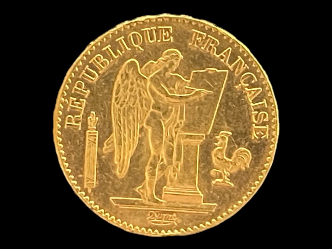 1896 France 20 Franc Gold Coin (1 of 2)