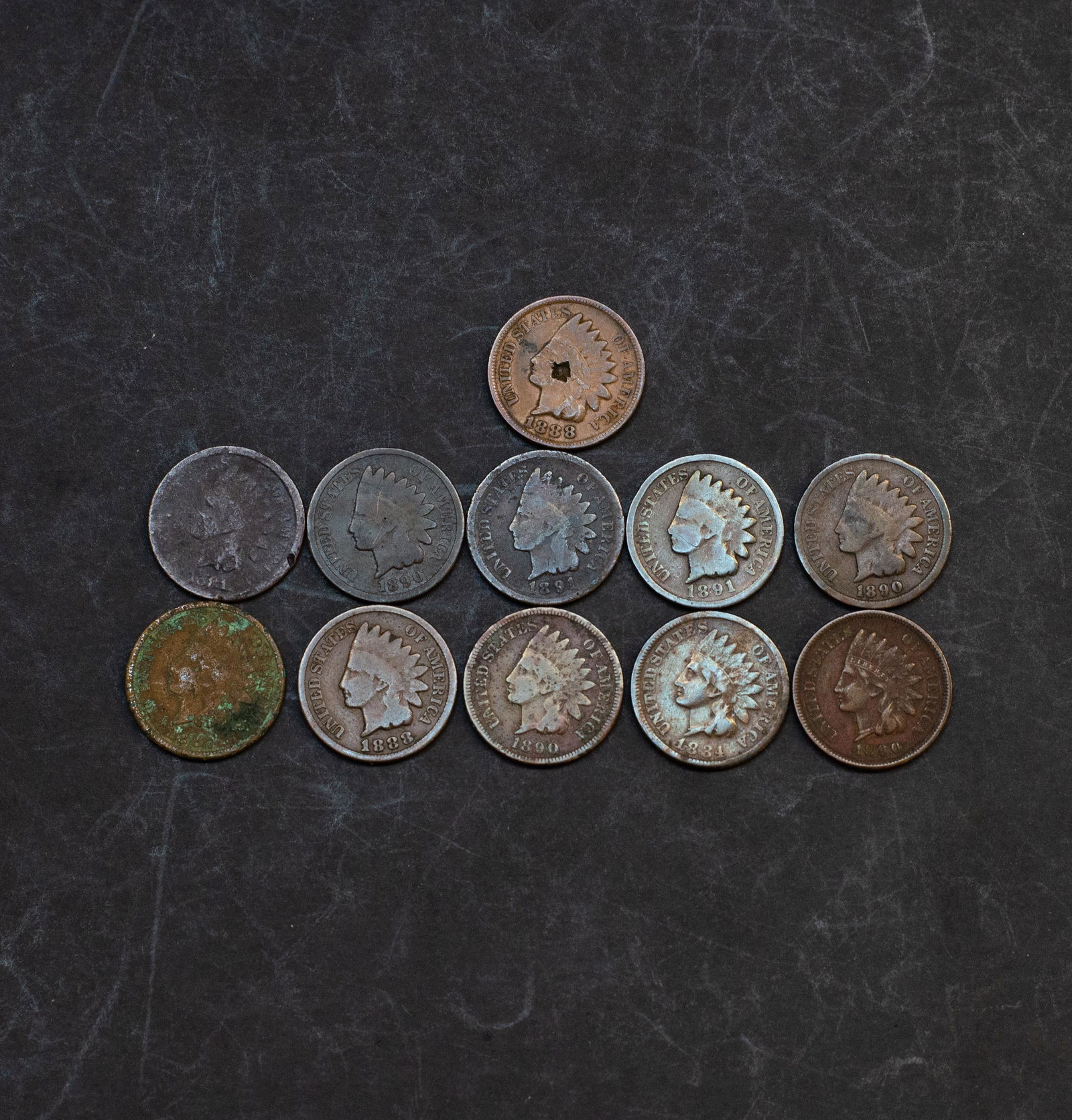 19th Century Indian Head Penny Group (1 of 2)