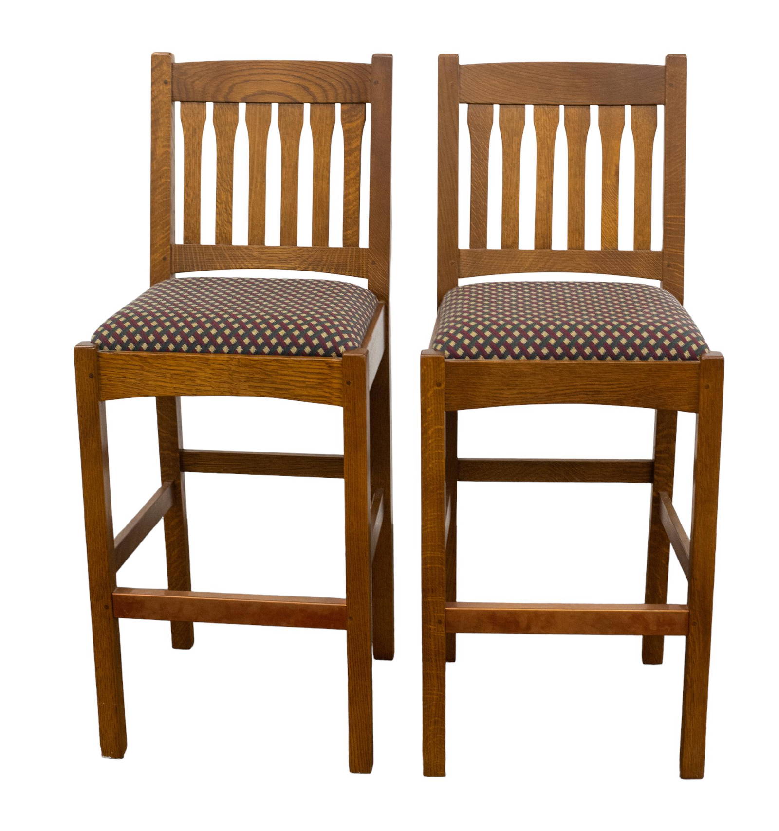 Stickley Mission Oak Bar Stools Auction