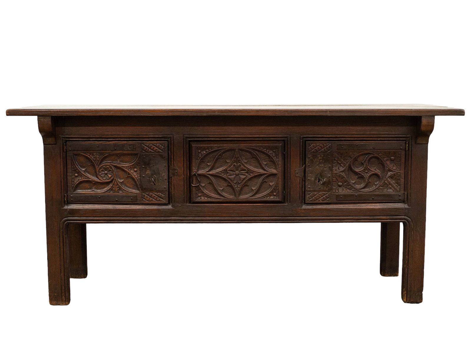 William & Mary Style Carved Storage Cabinet (1 of 13)