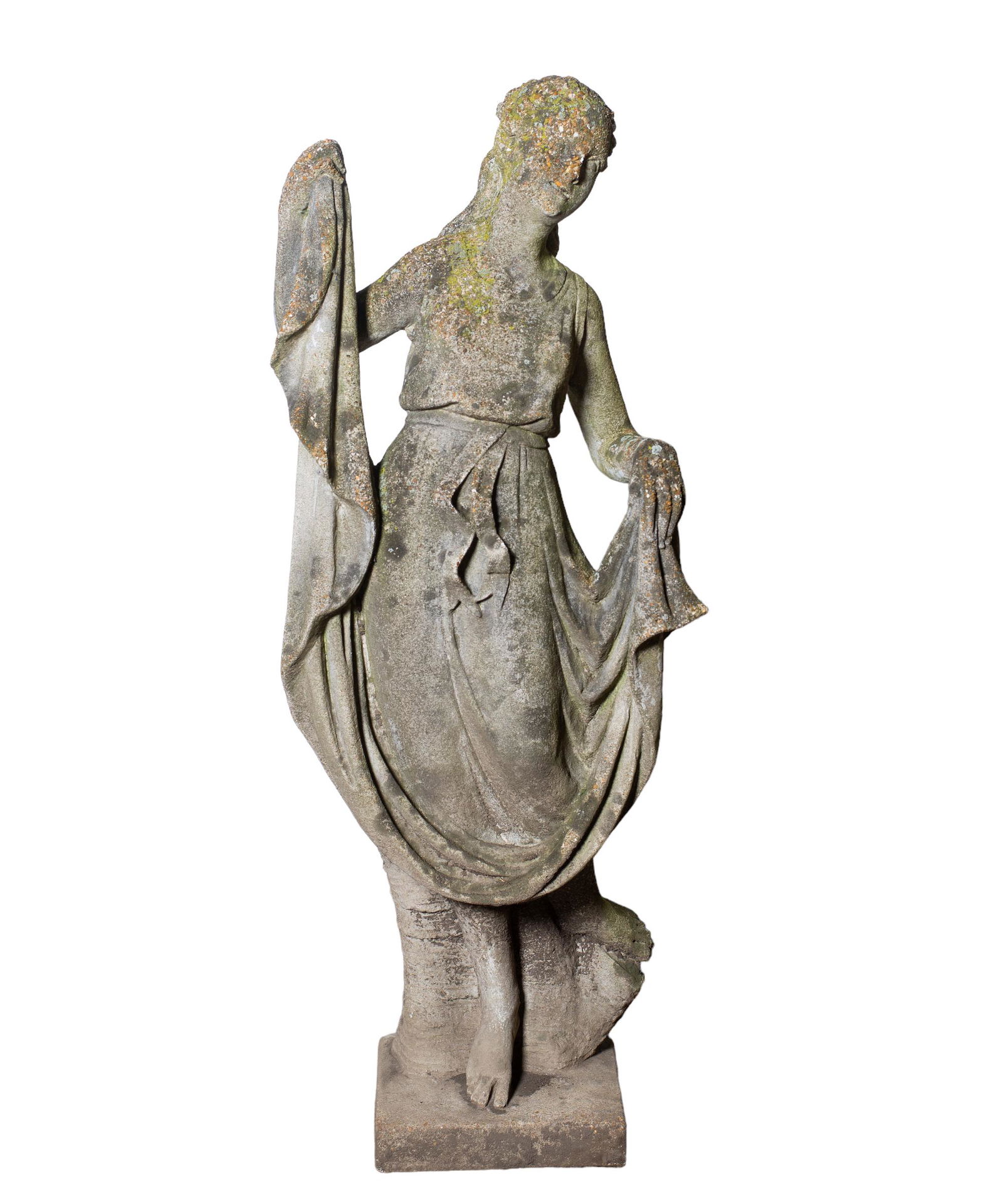 Stone Garden Statue Of Lady