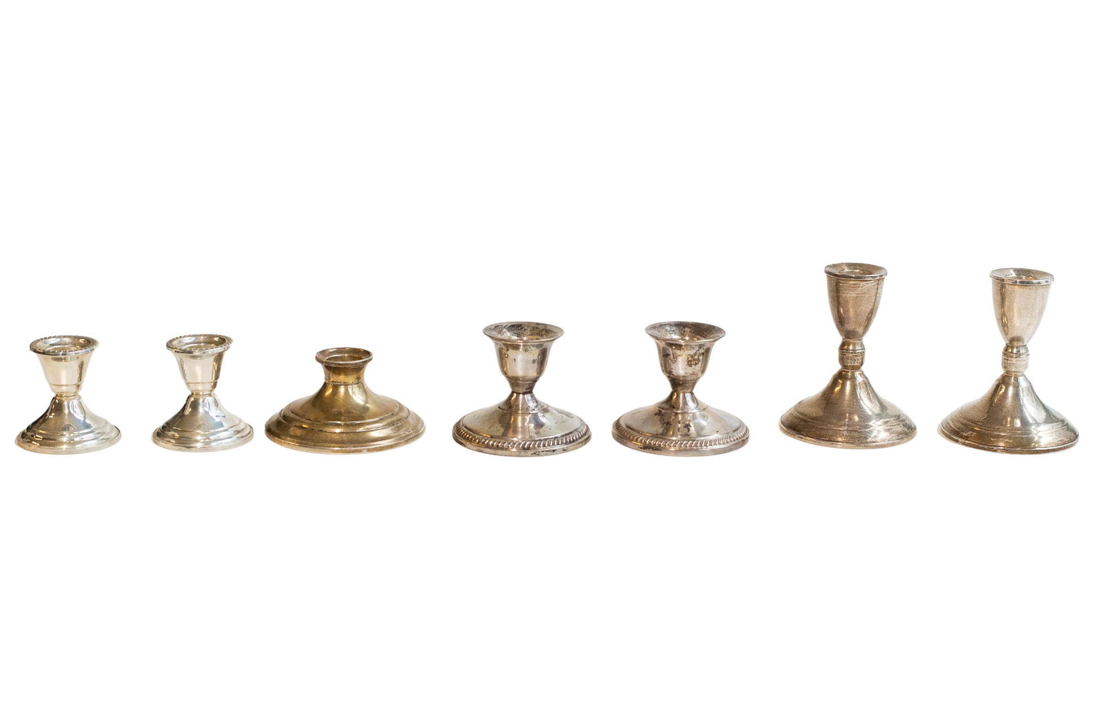 Assembled Weighted Sterling Candlesticks (1 of 4)