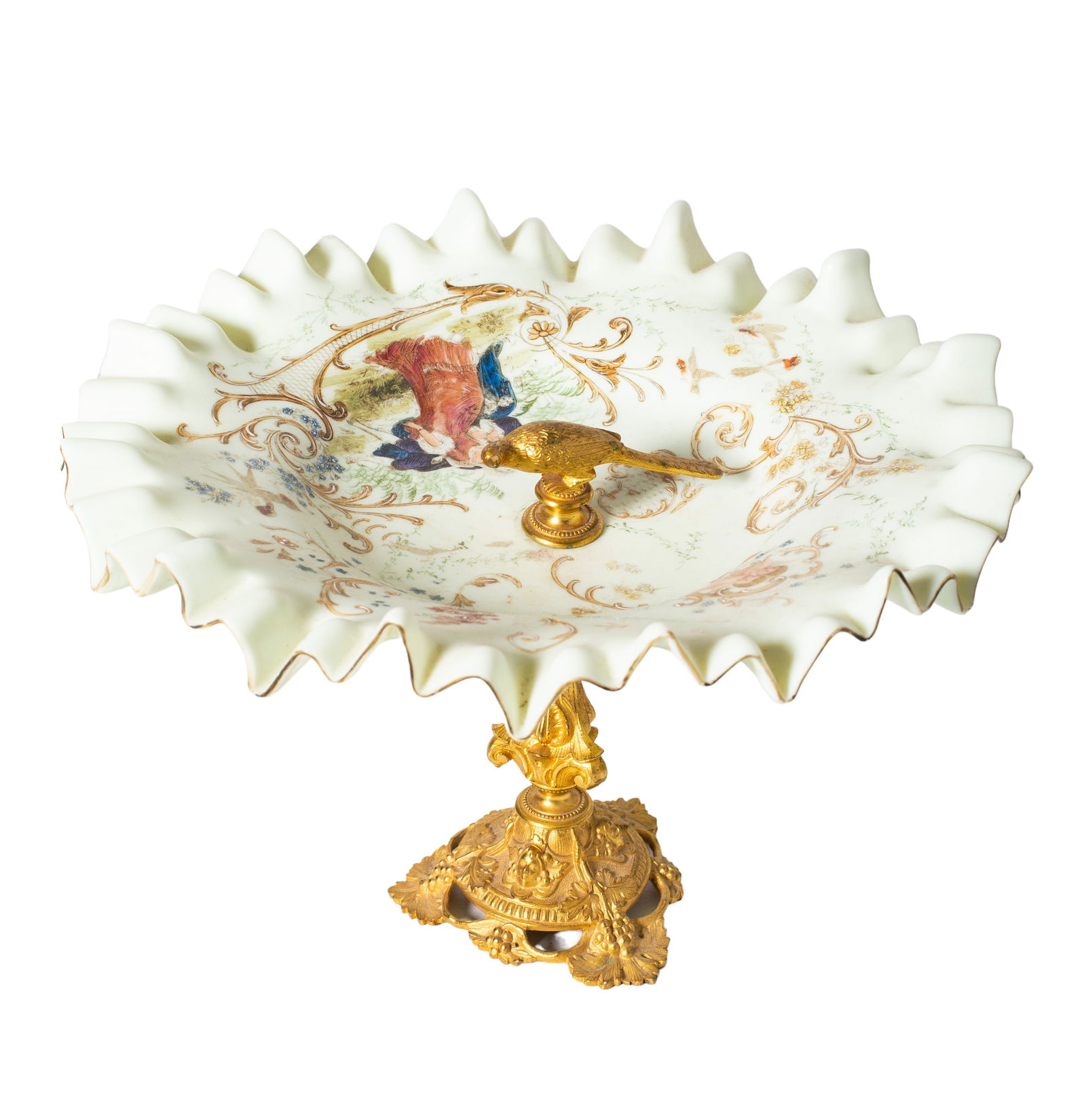 Dore Bronze Art Glass Center Bowl (1 of 6)