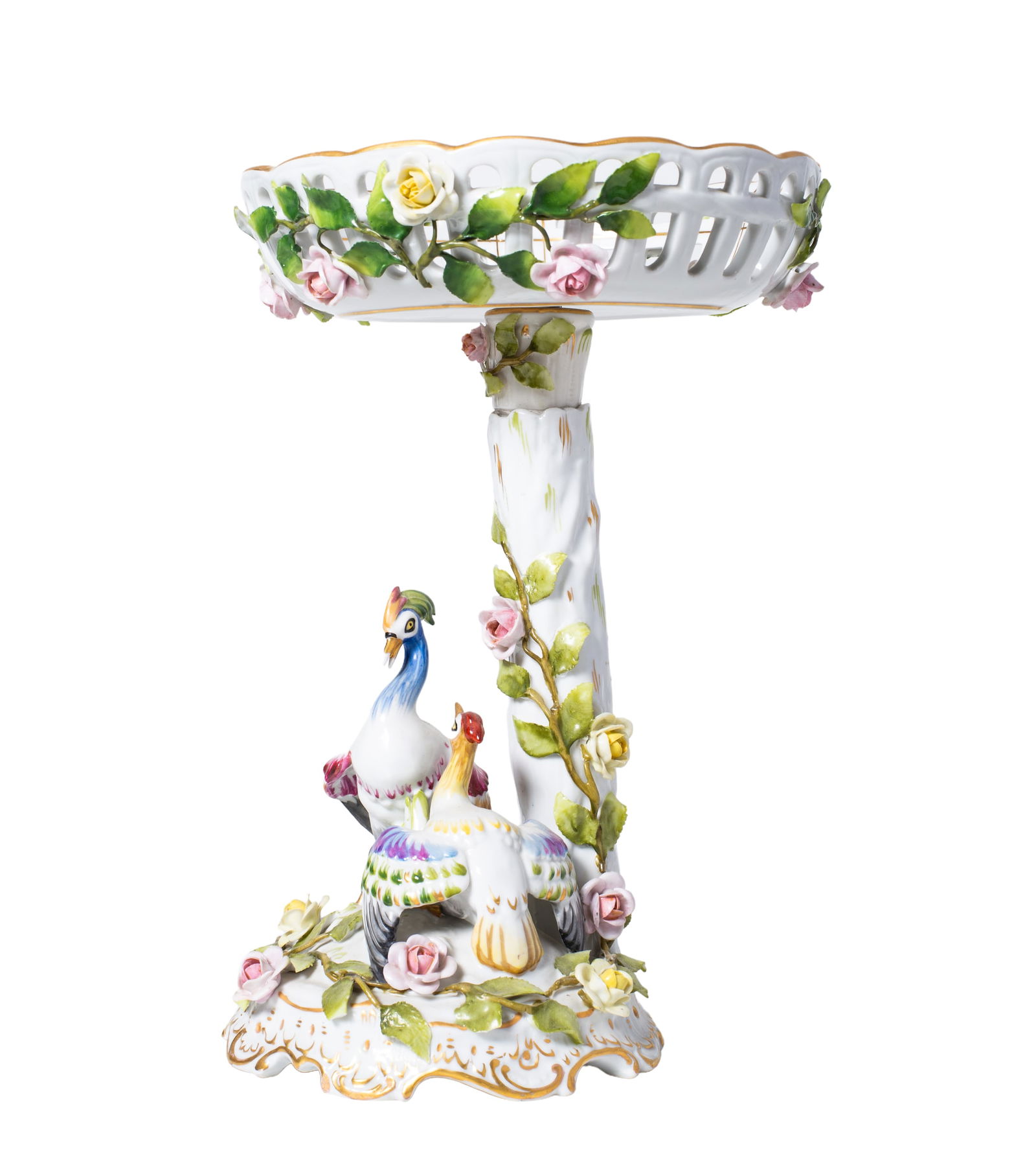 Pair of Antique German Schierholz Porcelain Compotes (1 of 8)