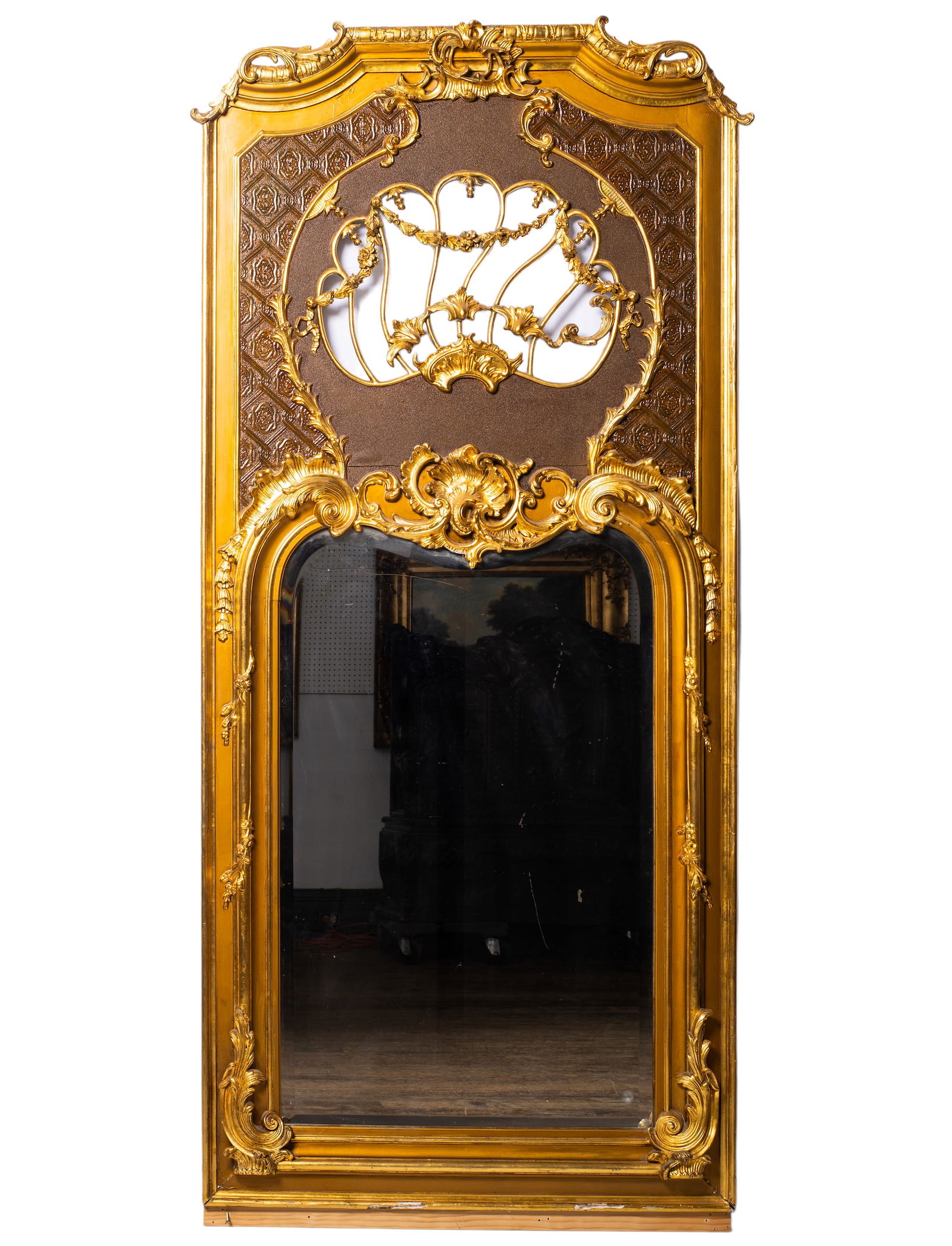 Large Louis XVI Trumeau Mirror (1 of 10)