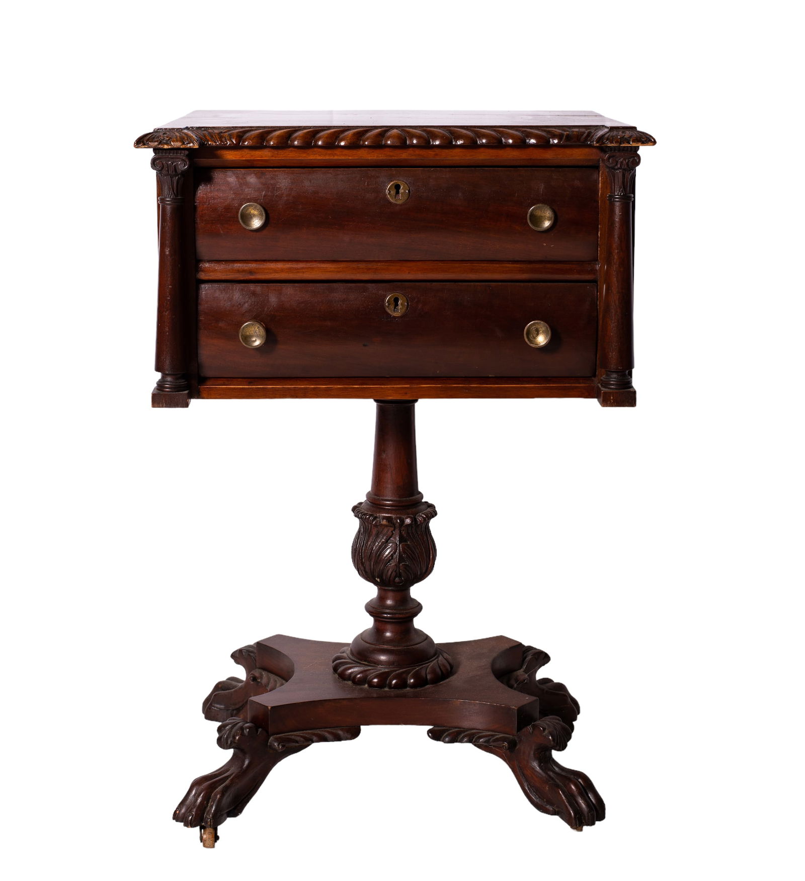 N.Y. Federal Mahogany Lamp Stand (1 of 9)
