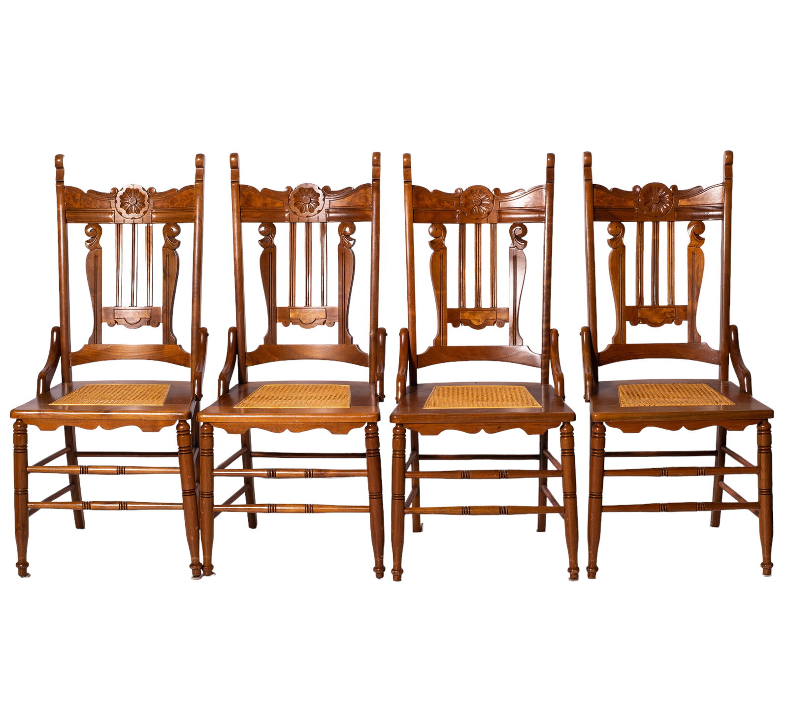 Victorian Walnut Dining Chairs (1 of 6)